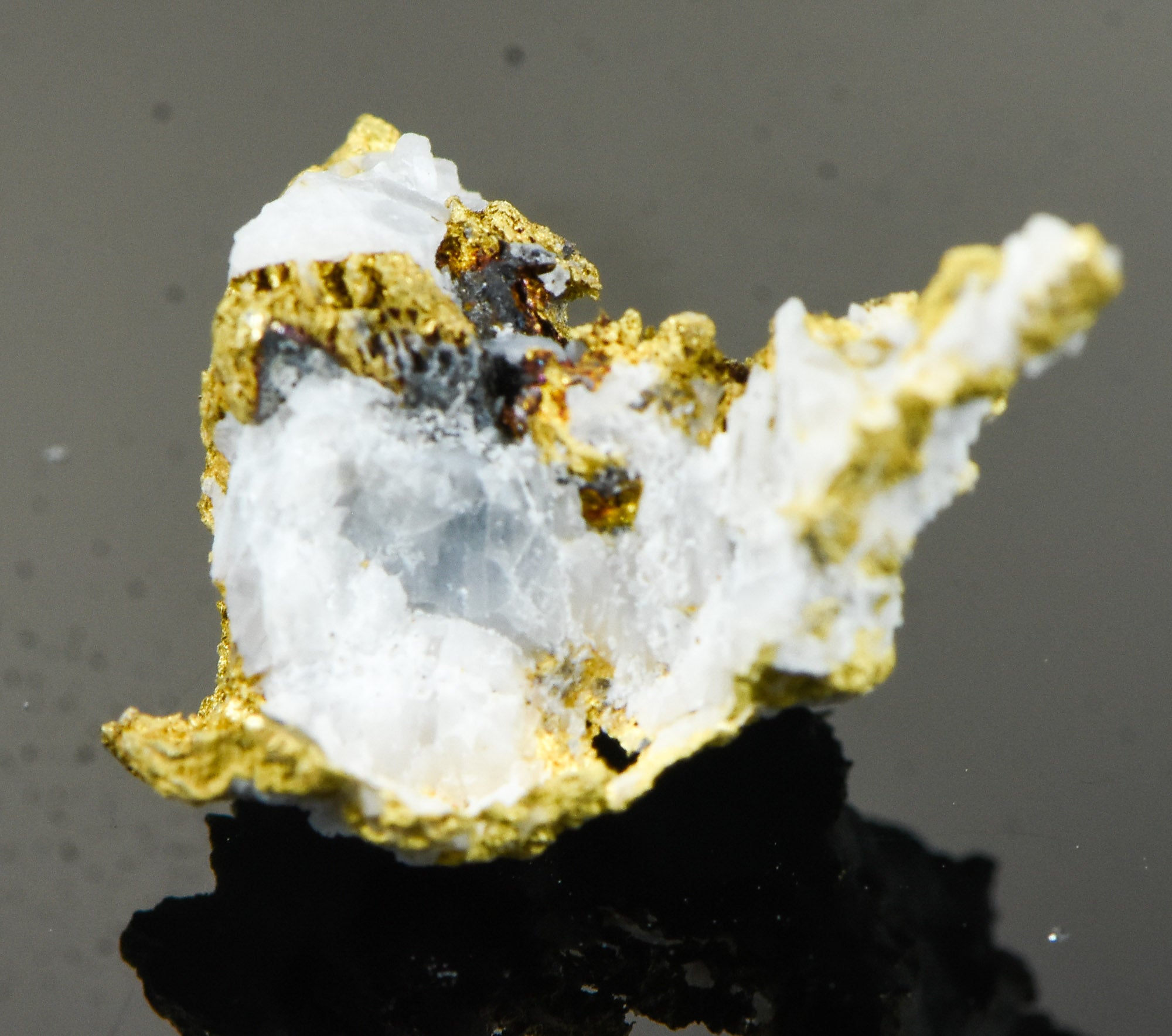 #OM-72 Crystalline Gold Nugget Specimen 1.98 Grams Oriental Mine Sierra County California Rare