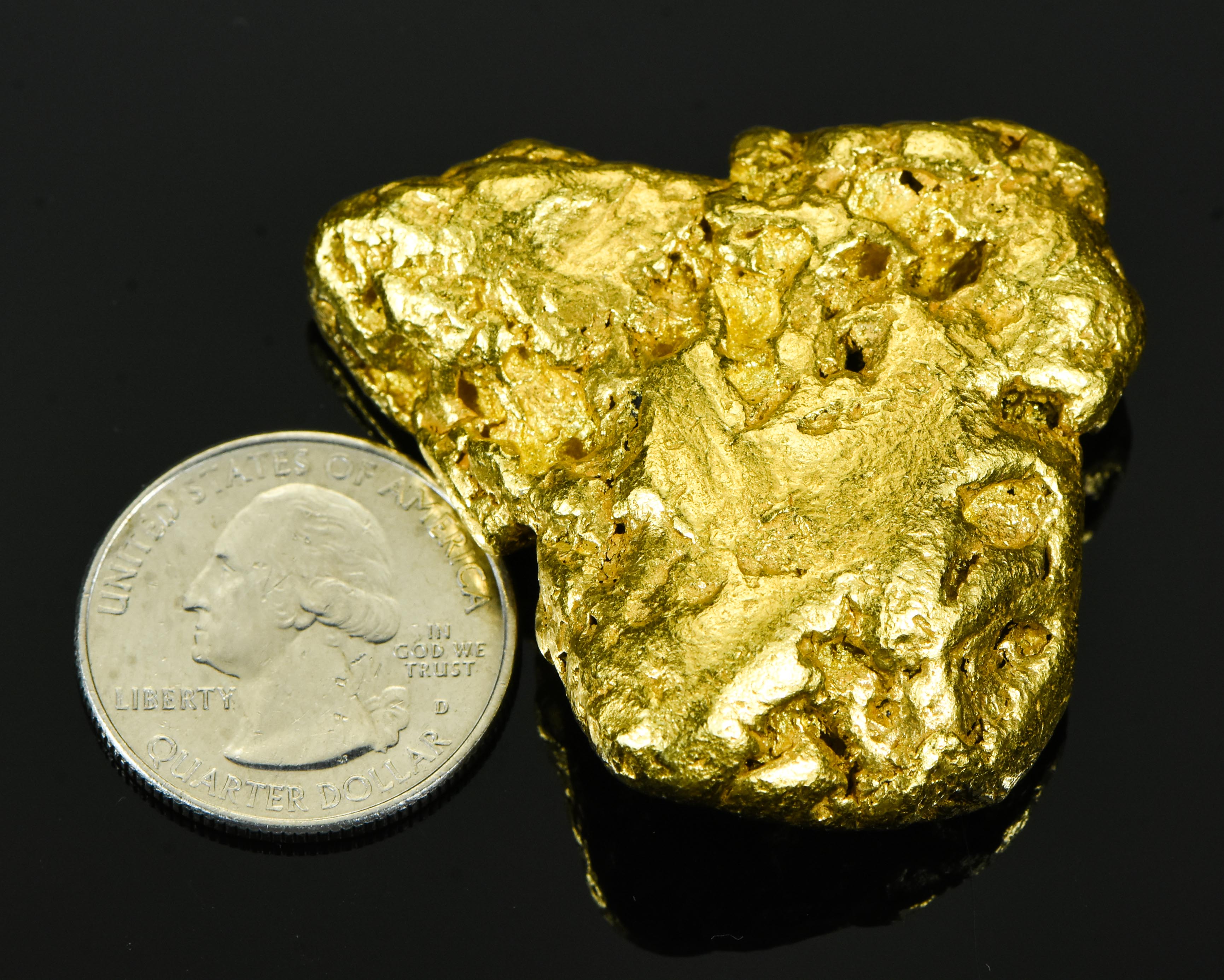 Alaskan BC Natural Gold Nugget  Genuine - 131.89 Grams - 4.24 Troy Ounces