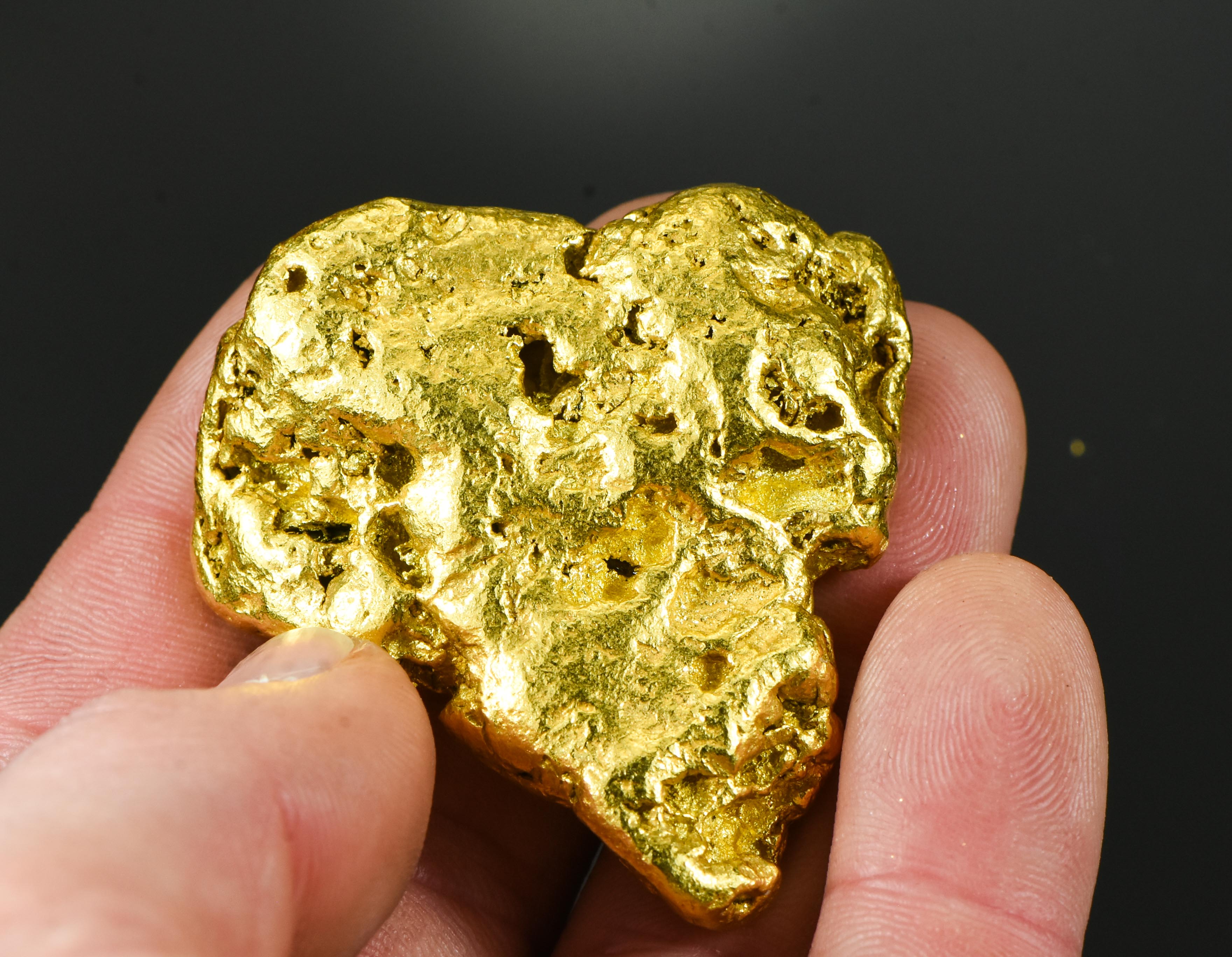 Alaskan BC Natural Gold Nugget  Genuine - 131.89 Grams - 4.24 Troy Ounces