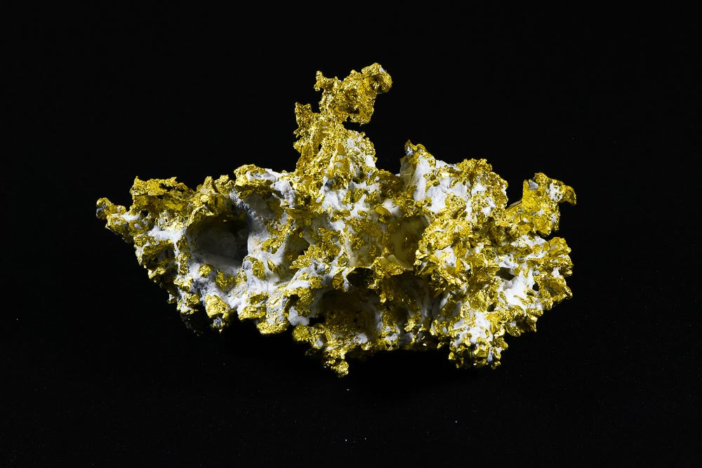 Hand Etched Gold Bearing Quartz Specimen Original 16-1 Mine California 492.24 Grams 14.02 OZ Genuine