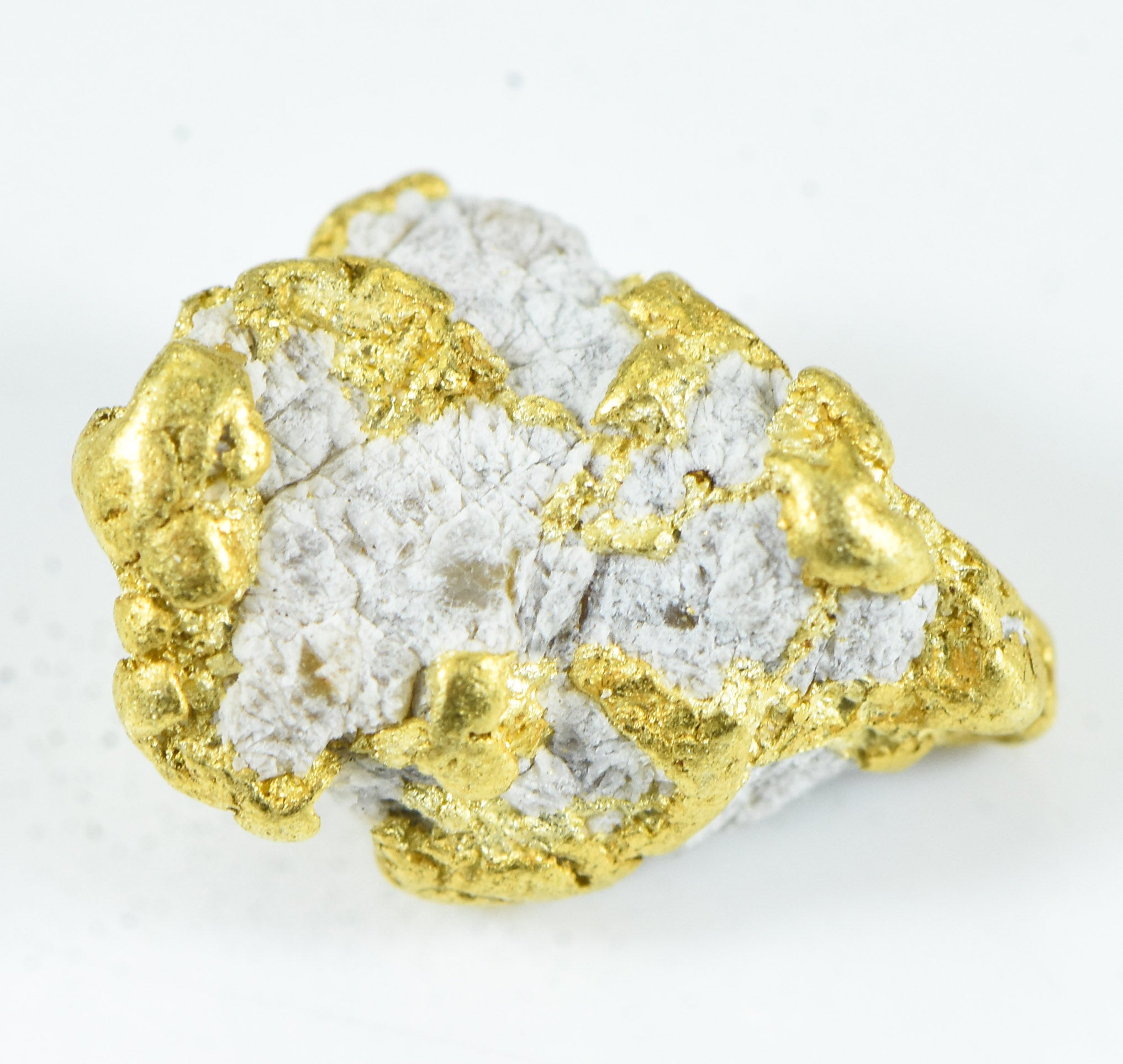 QN-11 "Alaskan BC Gold Nuggets with Quartz" Genuine 4.18 Grams