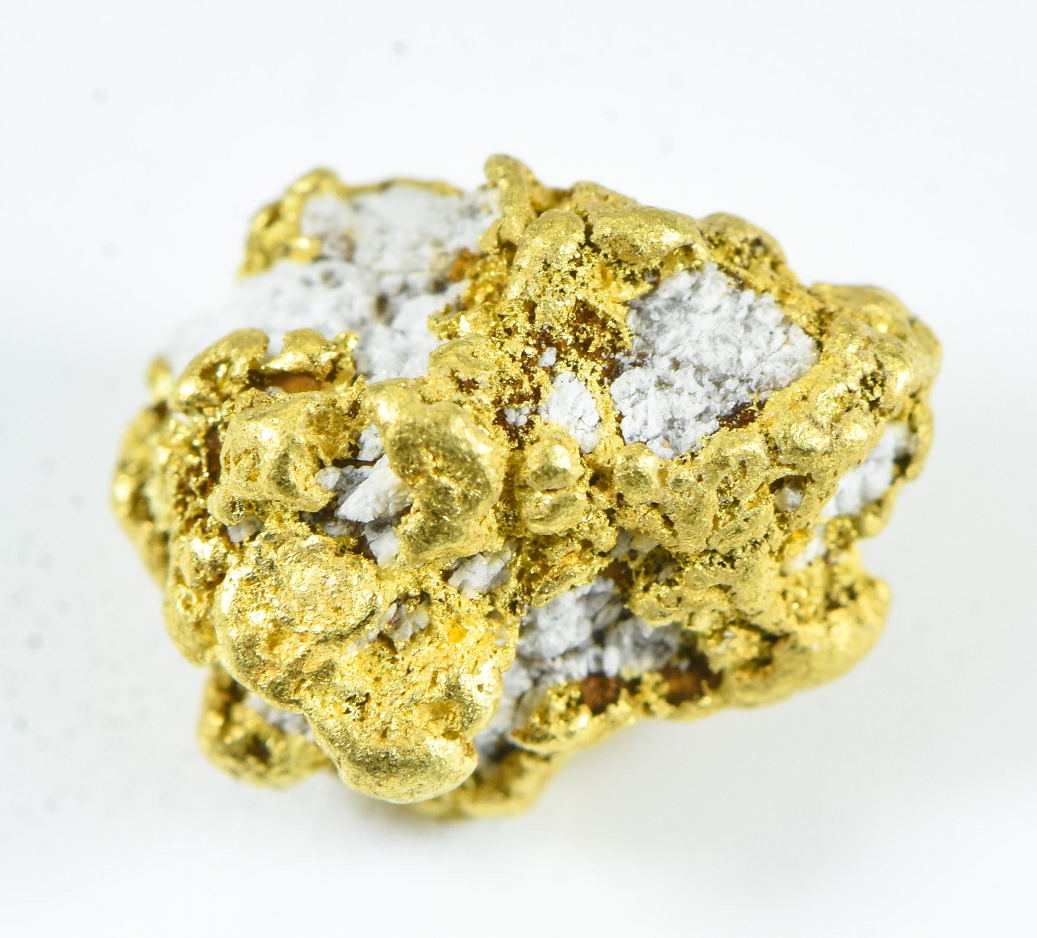 QN-16 "Alaskan BC Gold Nuggets with Quartz" Genuine 3.18 Grams
