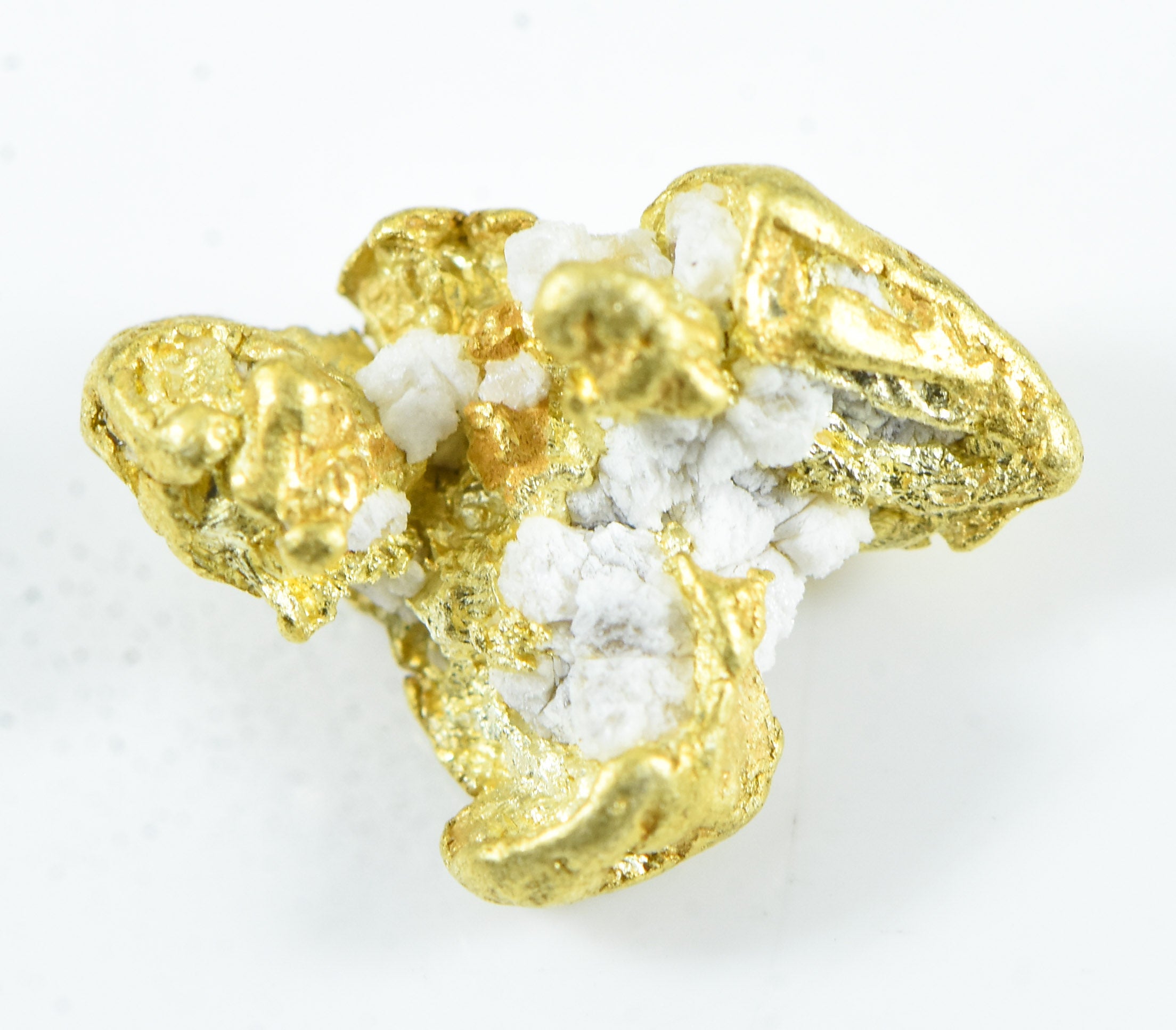 QN-17 "Alaskan BC Gold Nuggets with Quartz" Genuine 1.87 Grams
