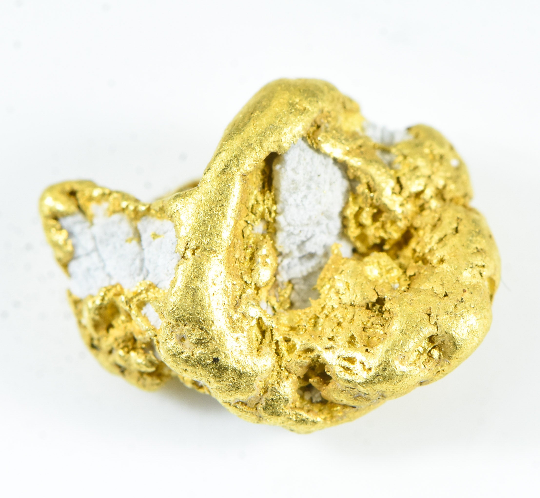 QN-25 "Alaskan BC Gold Nuggets with Quartz" Genuine 4.28 Grams