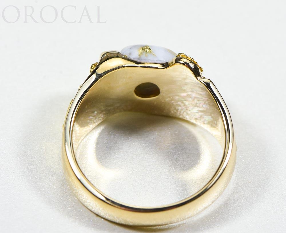 Gold Quartz Ring "Orocal" RM490Q Genuine Hand Crafted Jewelry - 14K Gold Casting