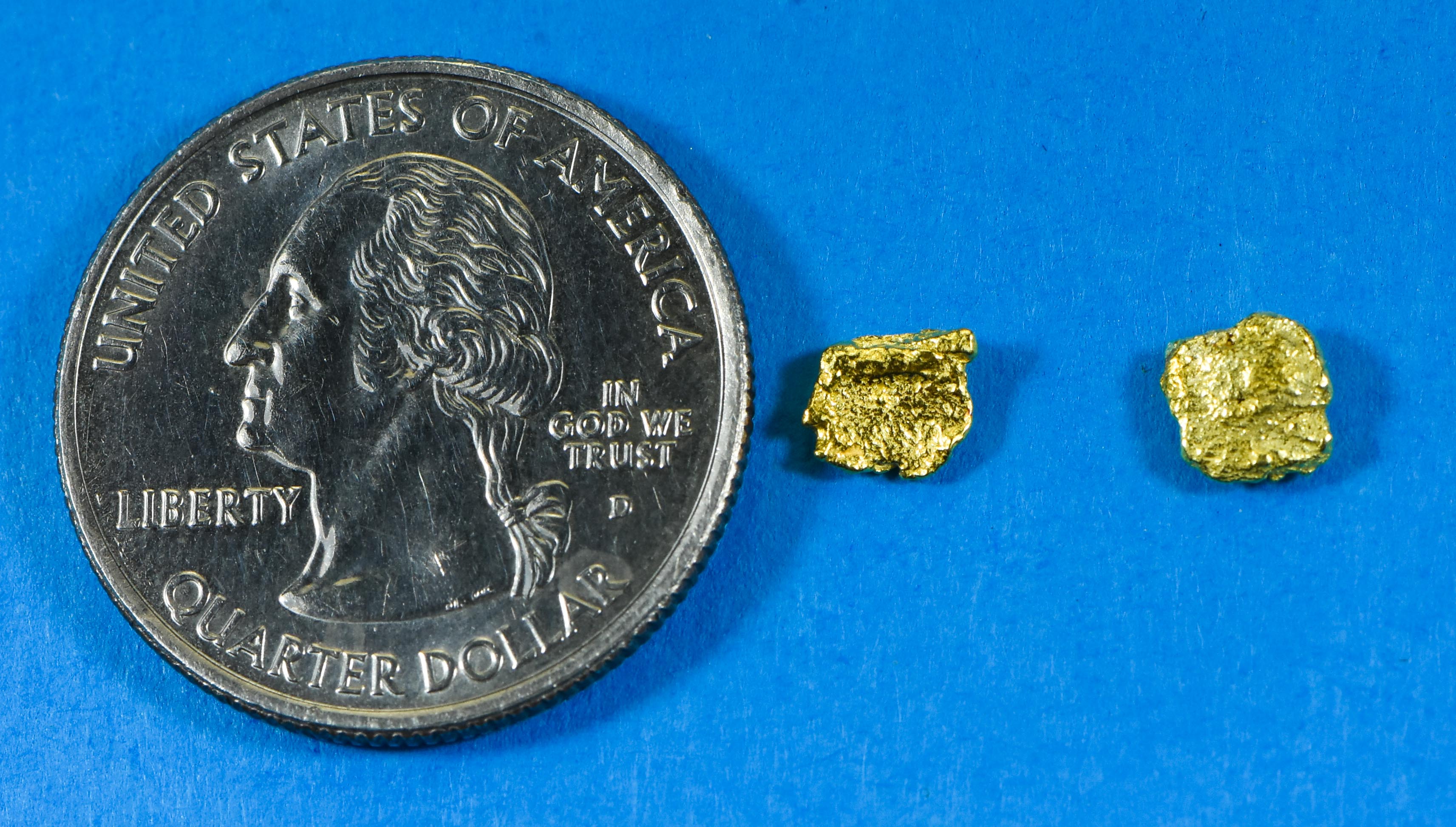 #576 Alaskan-Yukon BC Natural Gold Nugget Earrings 1.19 Grams
