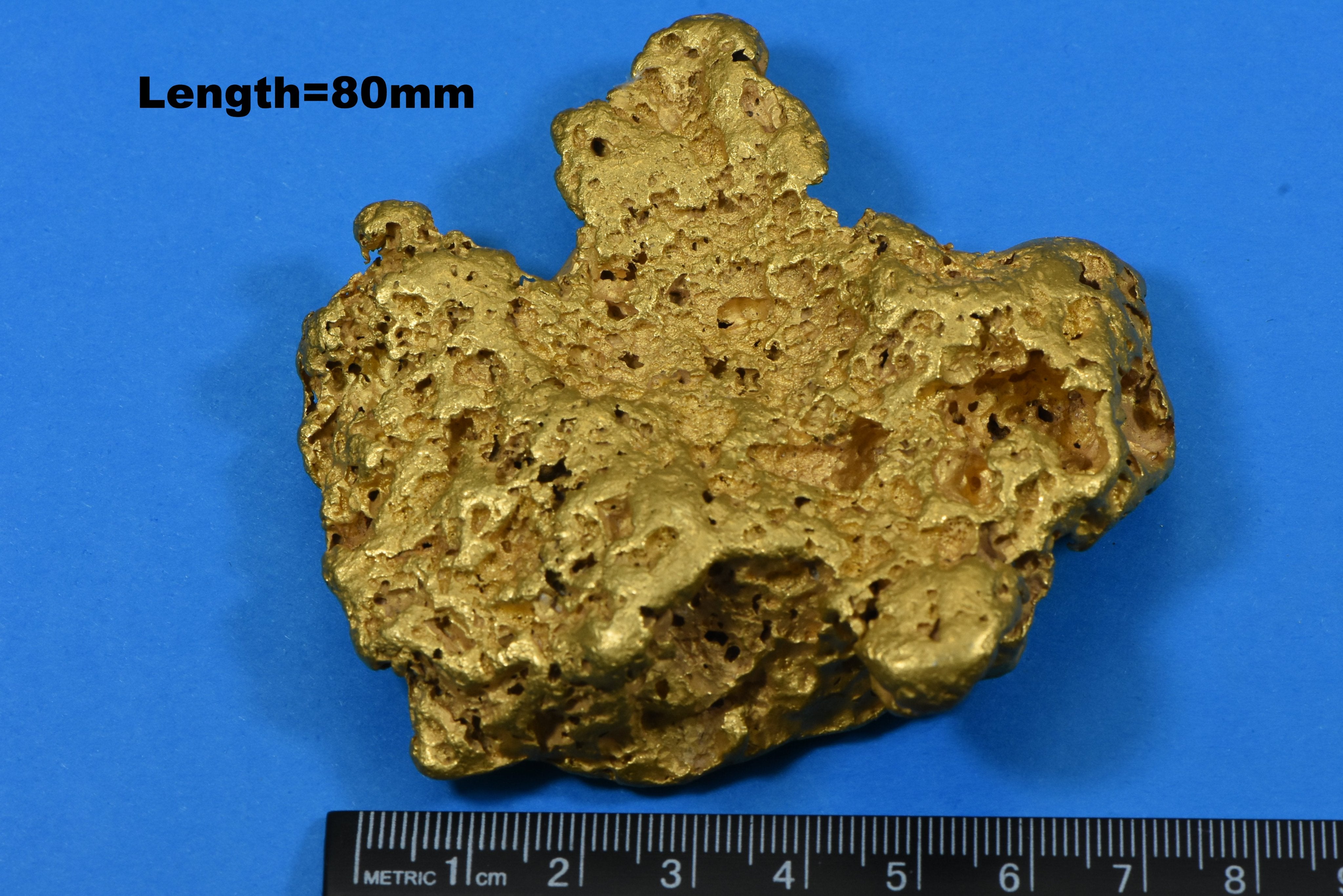 Large Natural Gold Nugget Australian 575.16 Grams 18.49 Troy Ounces Very Rare