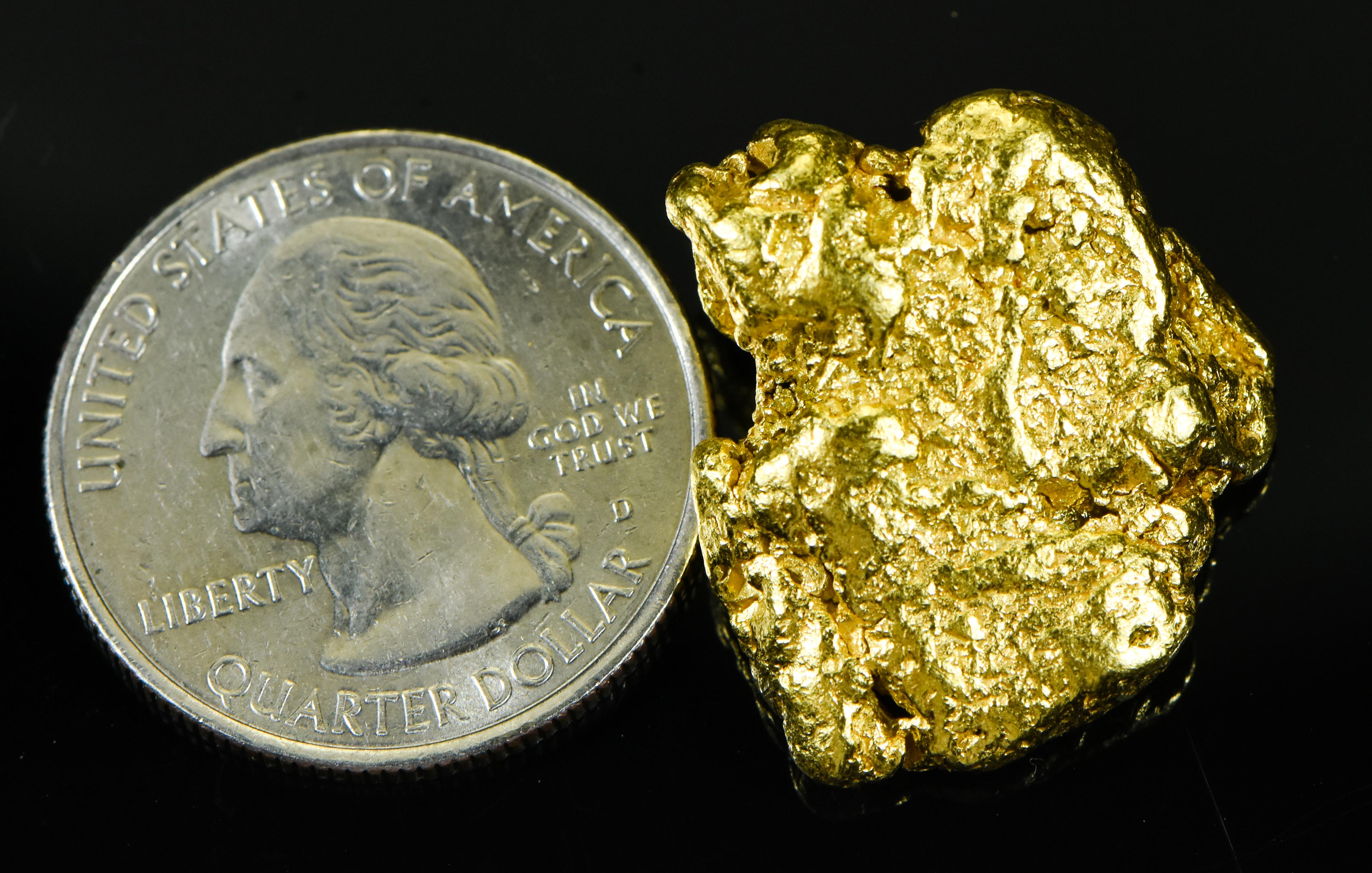 #542 Alaskan BC Natural Gold Nugget 24.51 Grams Genuine
