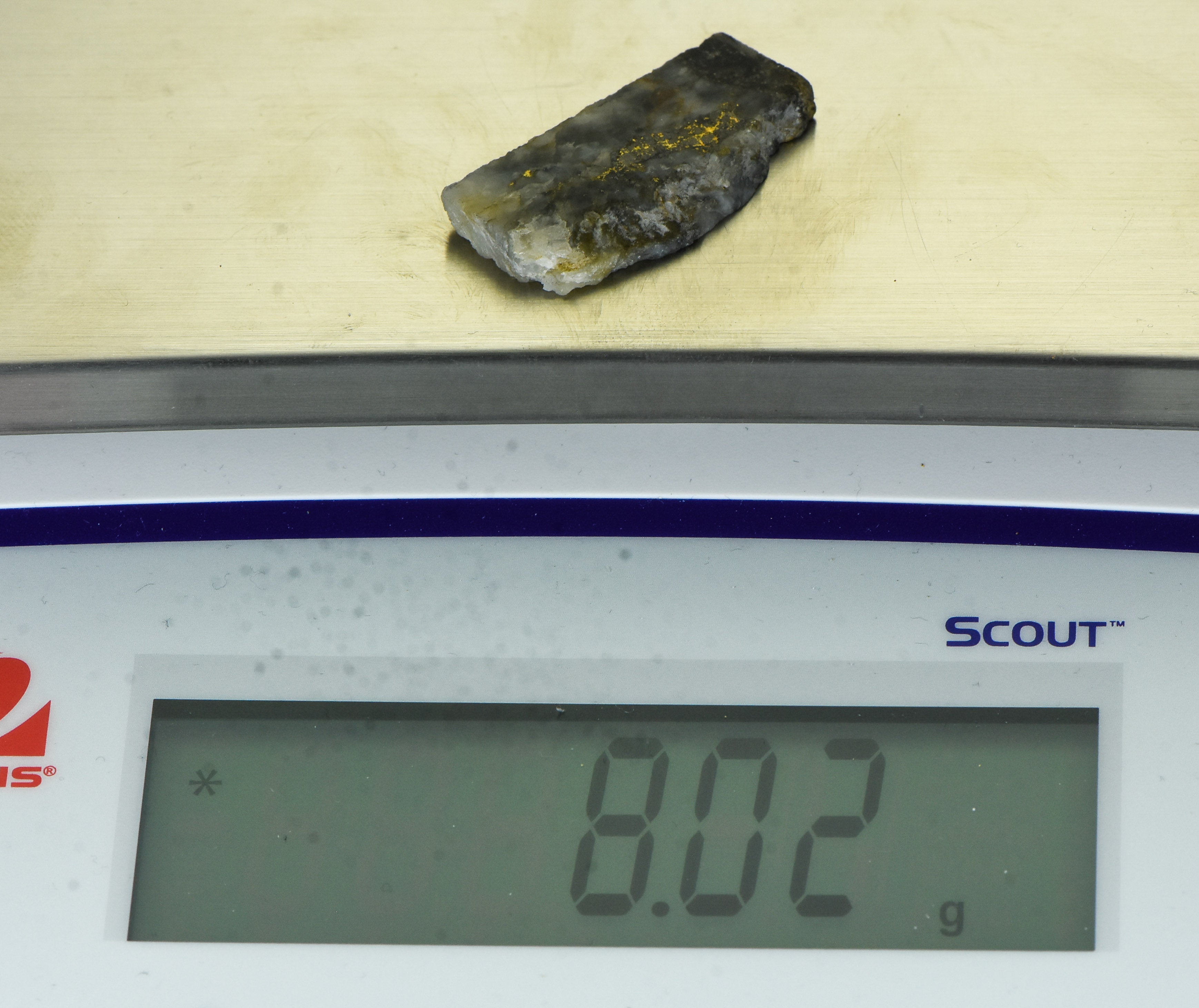 GQ-100 Gold Bearing Quartz Slab California 8.02 grams Genuine