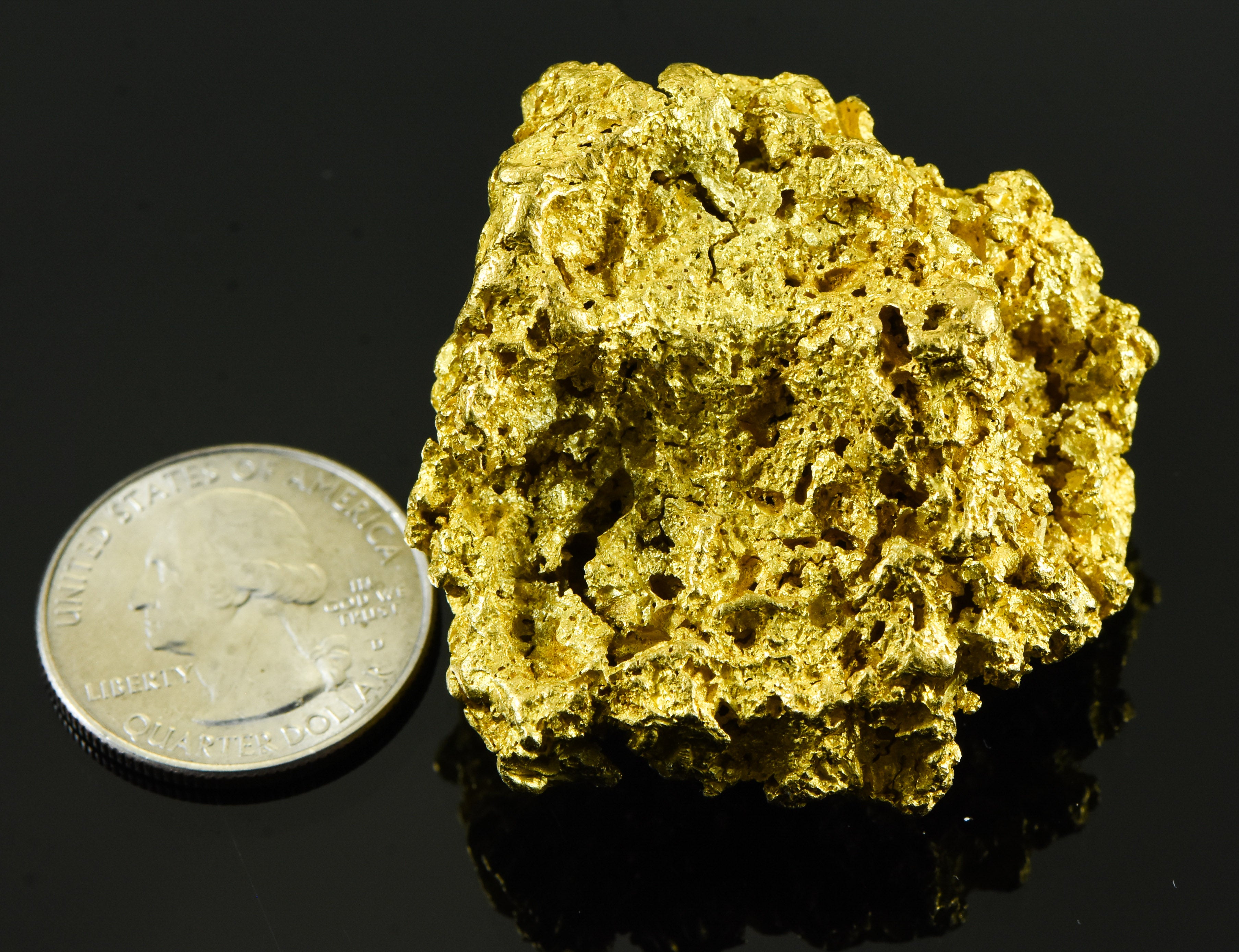 Large Natural Gold Nugget Australian 173.95 Grams 5.59 Troy Ounces Very Rare