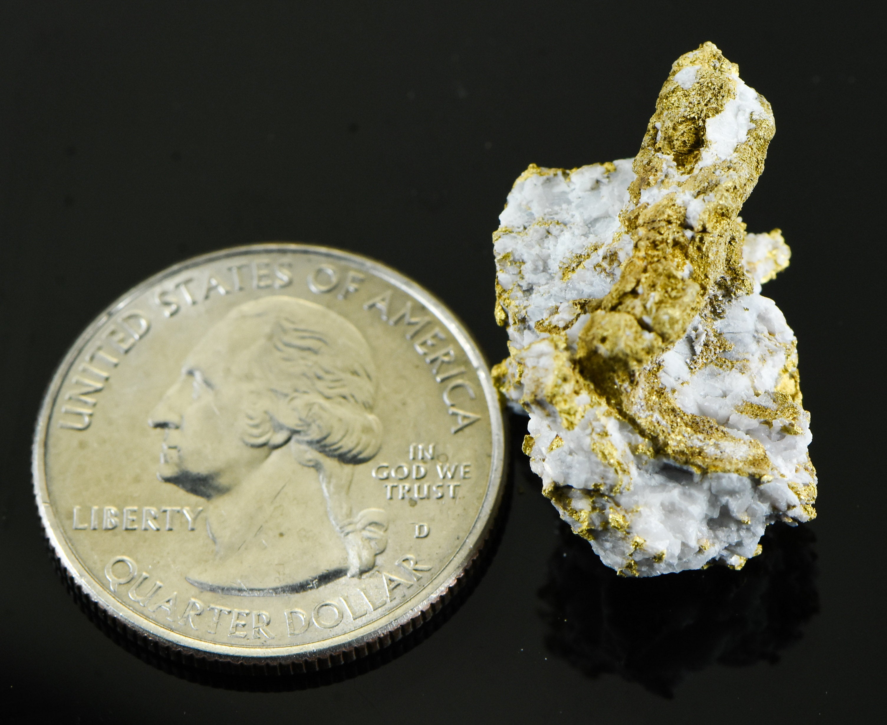#OM-164 Crystalline Gold Nugget Specimen 12.56 Grams Oriental Mine Sierra County California Rare