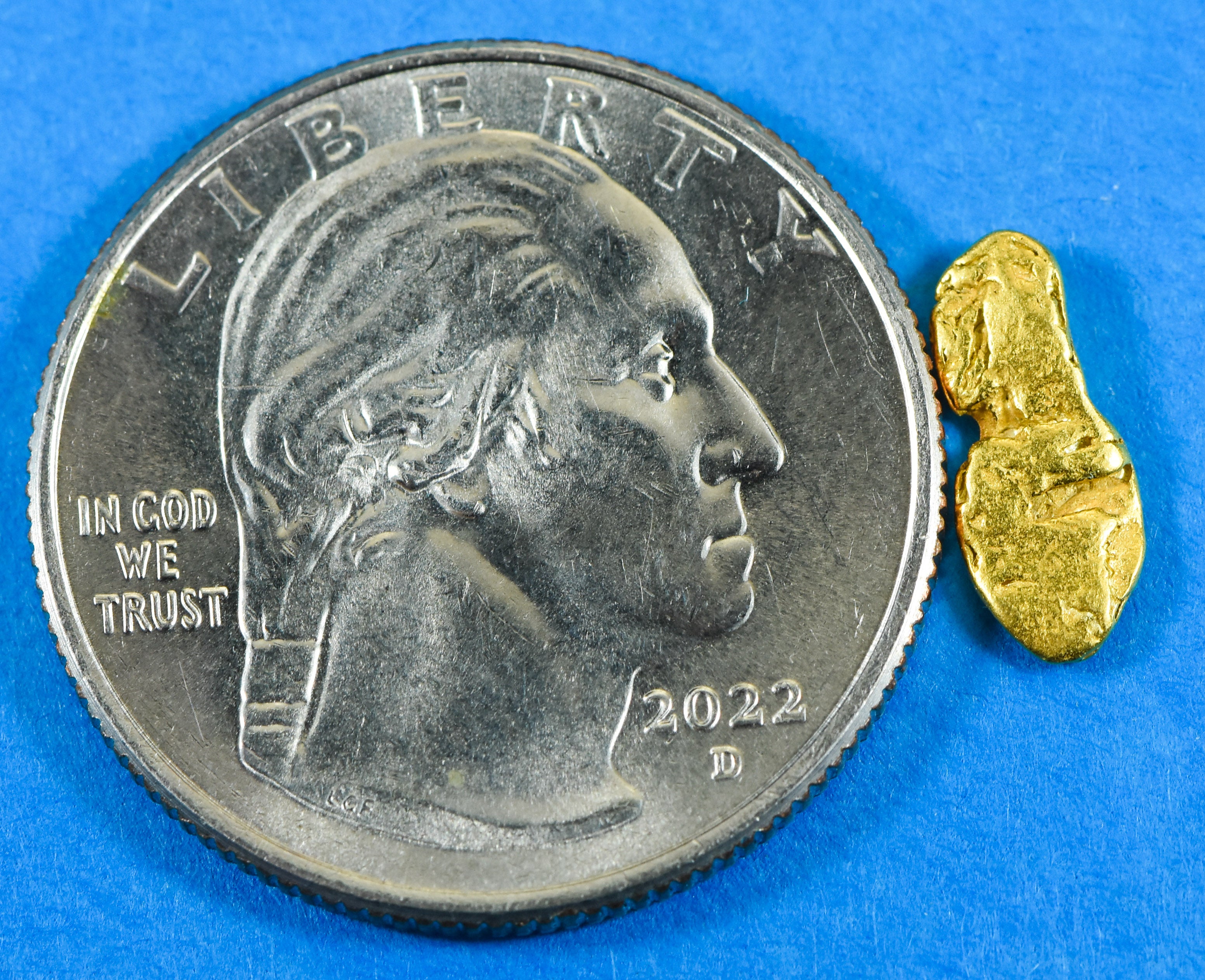#2 Alaskan BC Natural Gold Nugget .48 Grams Genuine
