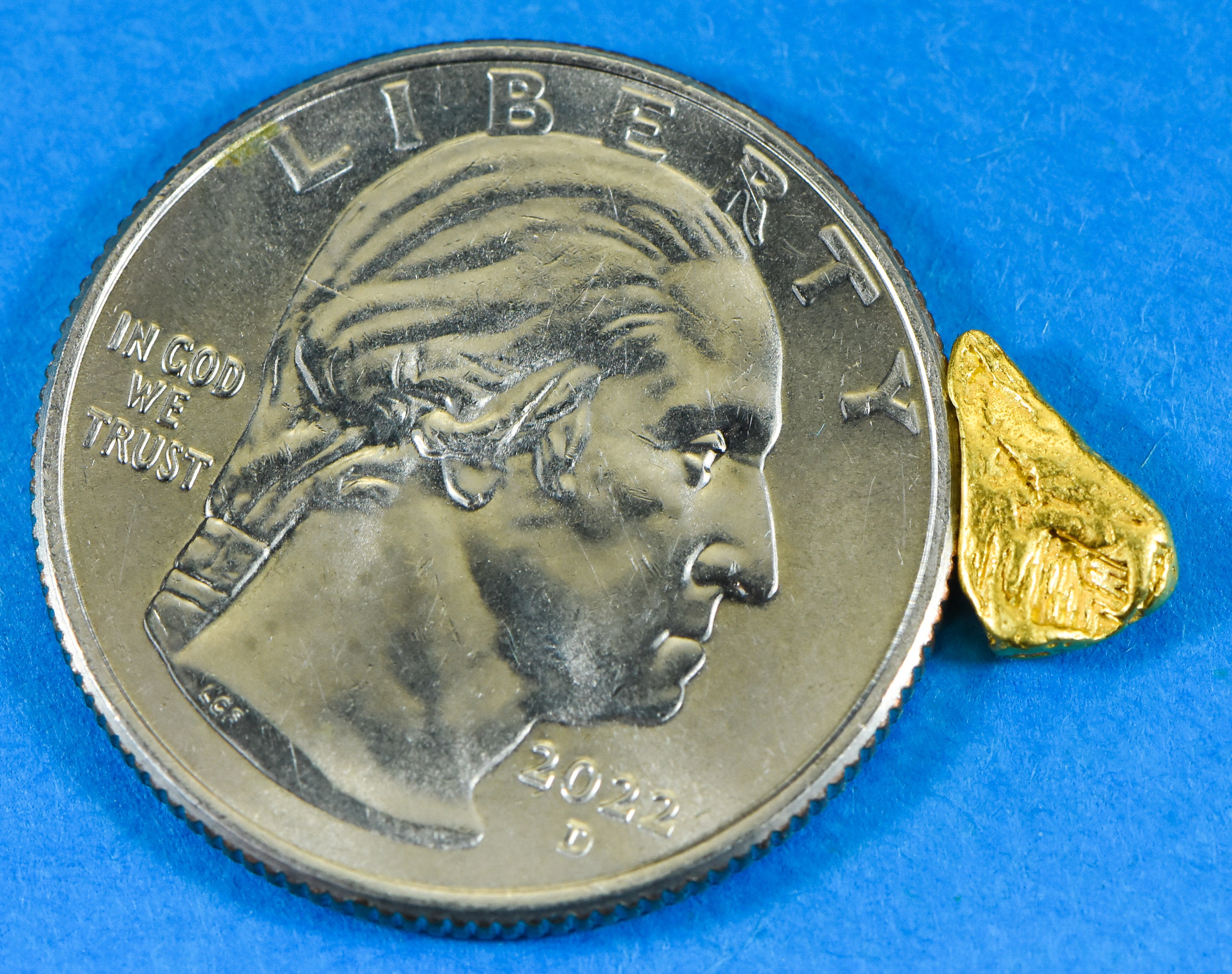#3 Alaskan BC Natural Gold Nugget .46 Grams Genuine
