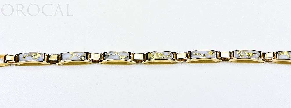 Gold Quartz Bracelet "Orocal" B5.5MM7LQ Genuine Hand Crafted Jewelry - 14K Gold Casting