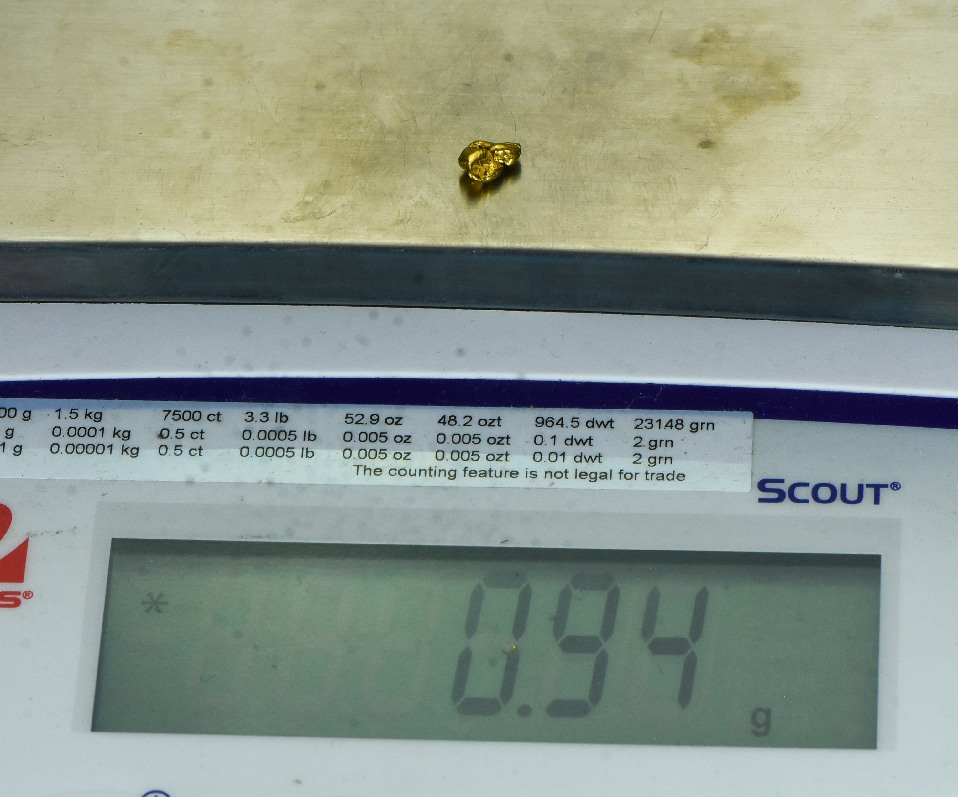#31 Alaskan BC Natural Gold Nugget .94 Grams Genuine