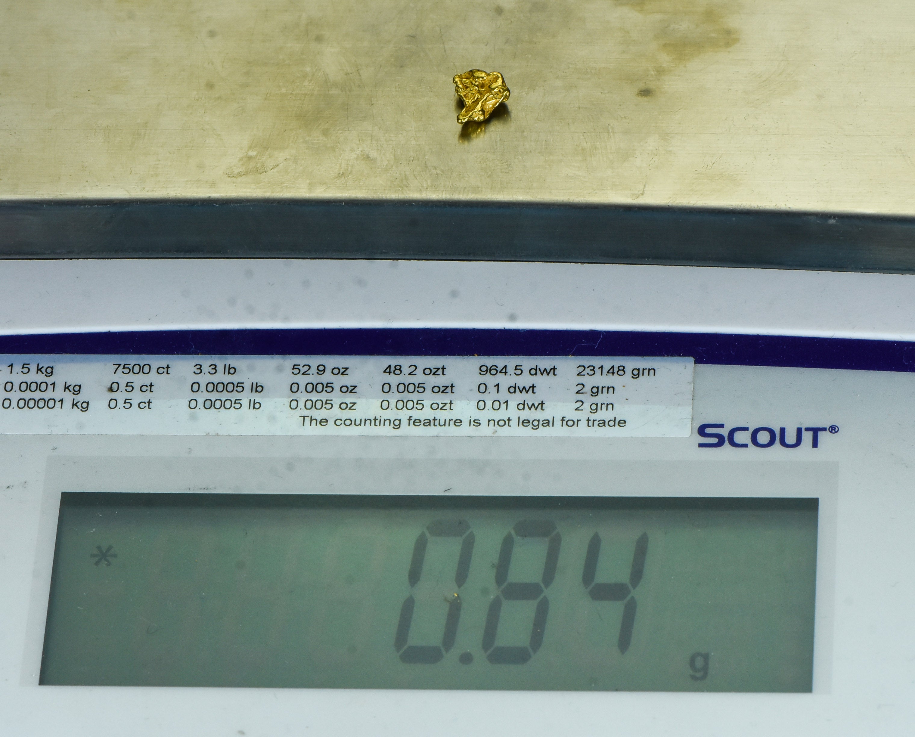 #59 Alaskan BC Natural Gold Nugget .84 Grams Genuine