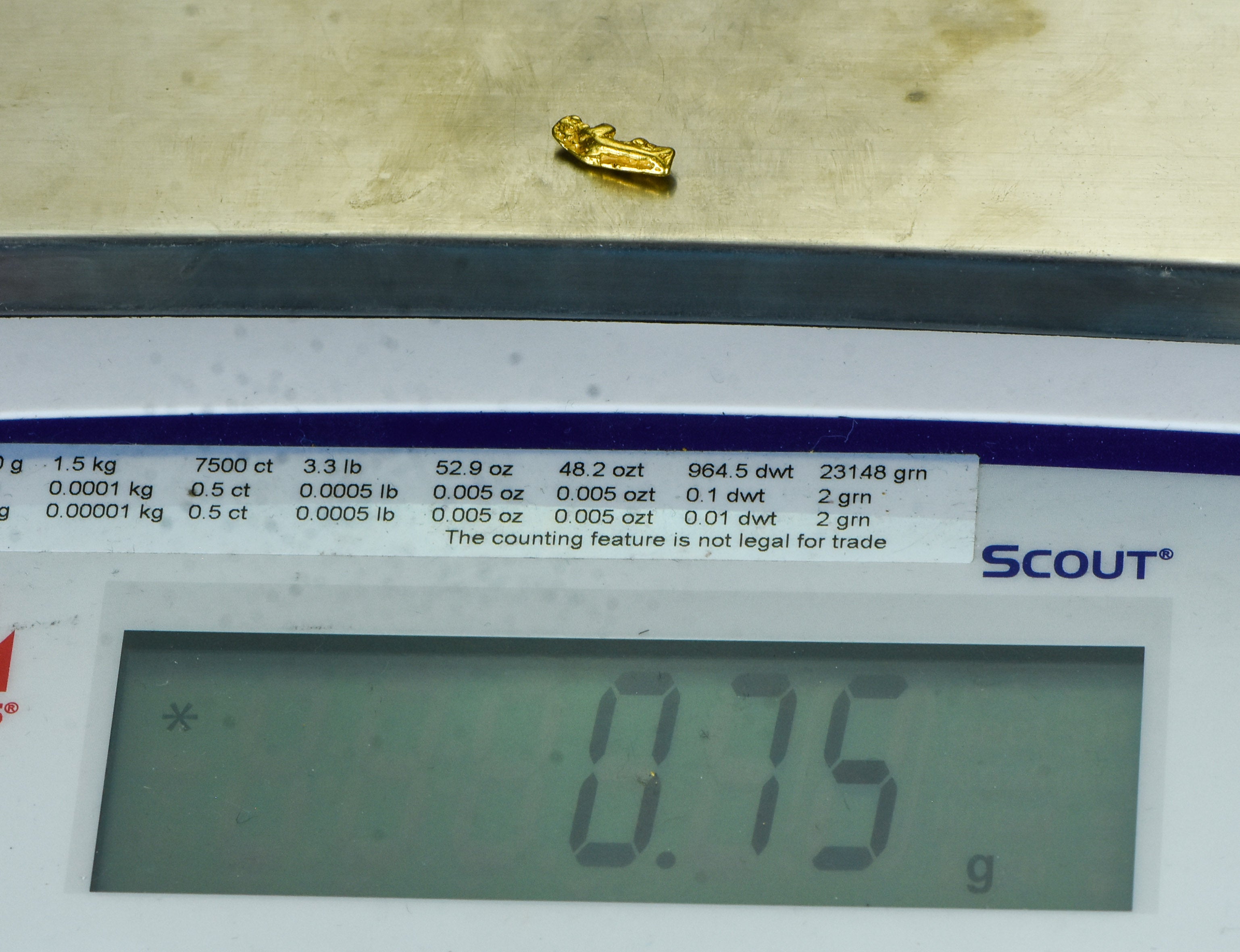 #60 Alaskan BC Natural Gold Nugget .75 Grams Genuine