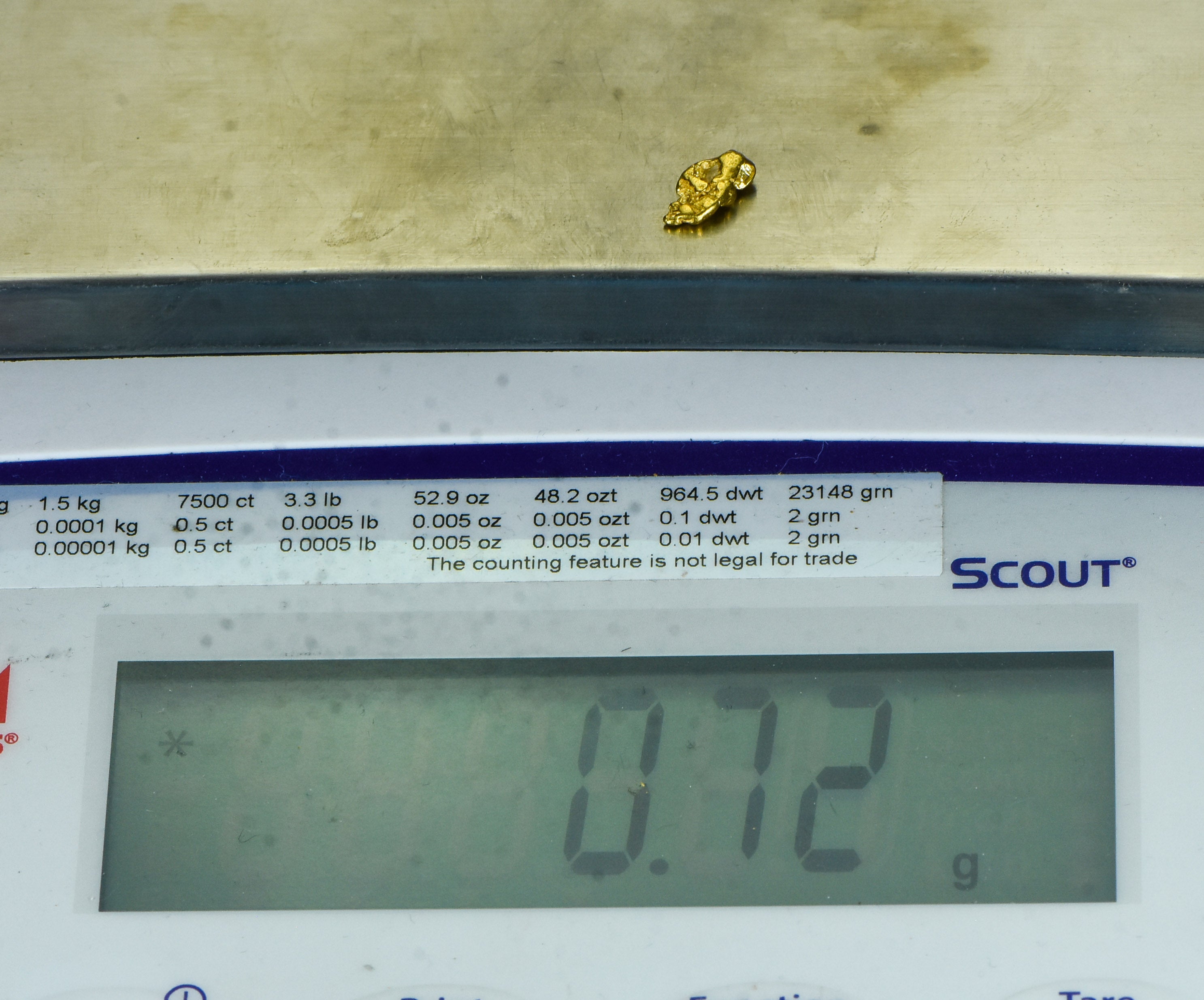 #65 Alaskan BC Natural Gold Nugget .72 Grams Genuine