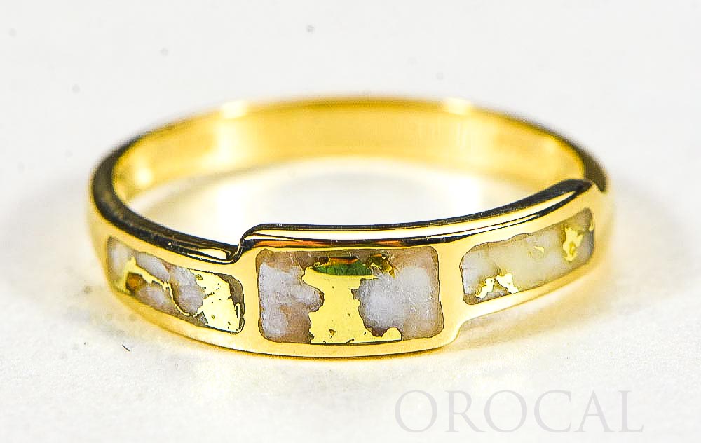 Gold Quartz Ring "Orocal" RL1100Q Genuine Hand Crafted Jewelry - 14K Gold Casting