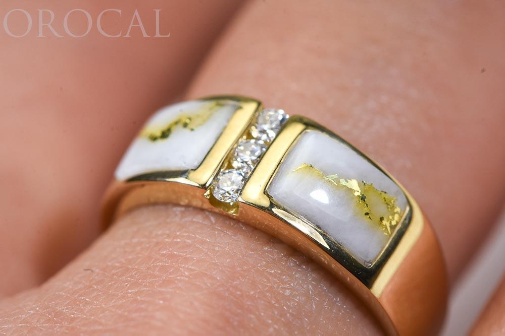Gold Quartz Ladies Ring "Orocal" RLL1330DQ Genuine Hand Crafted Jewelry - 14K Gold Casting