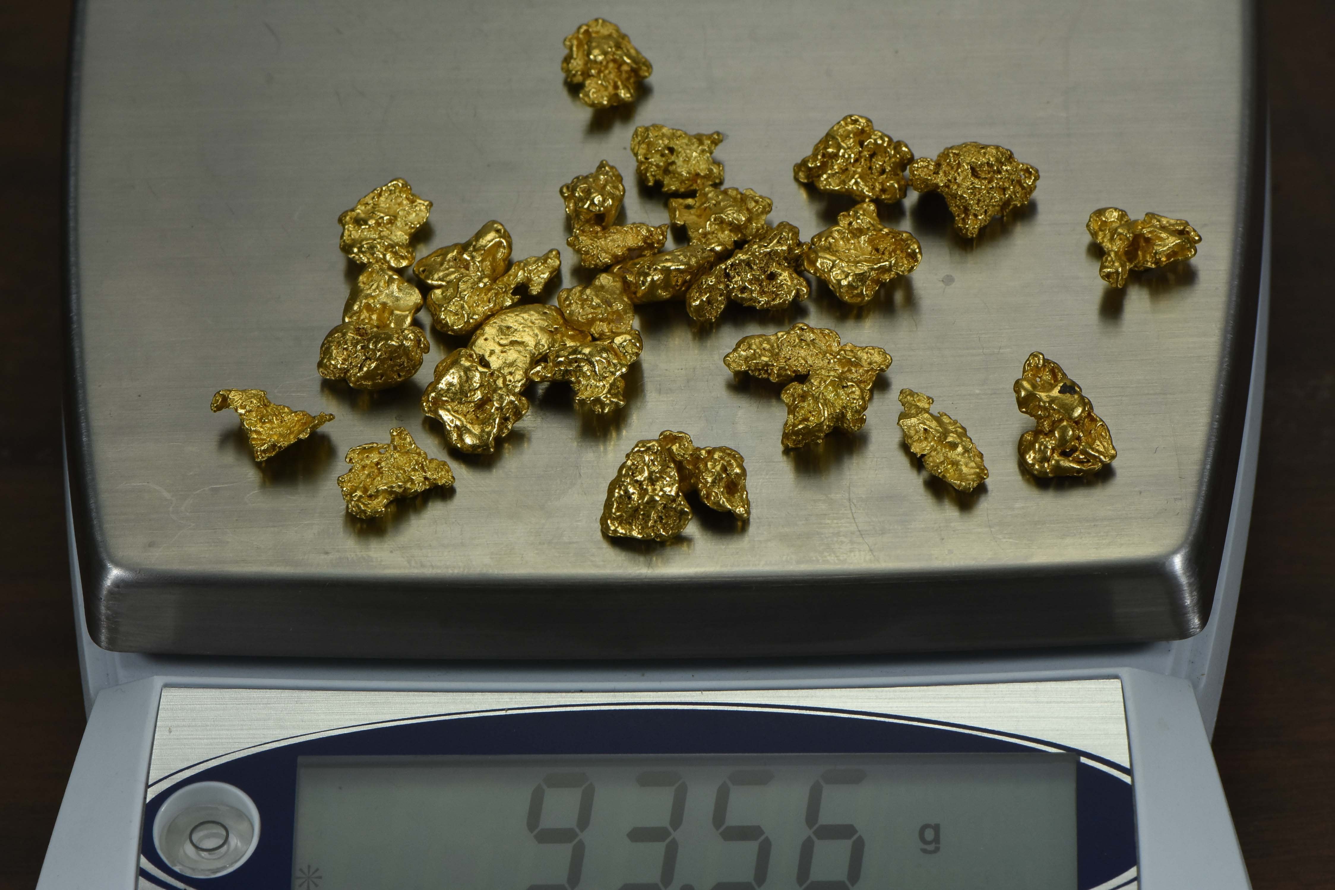 Australian Natural Gold Nugget Lot 2-5 Gram Pieces/ 93.30 Total- 3 Troy Oz. Aussie Nuggets Grams