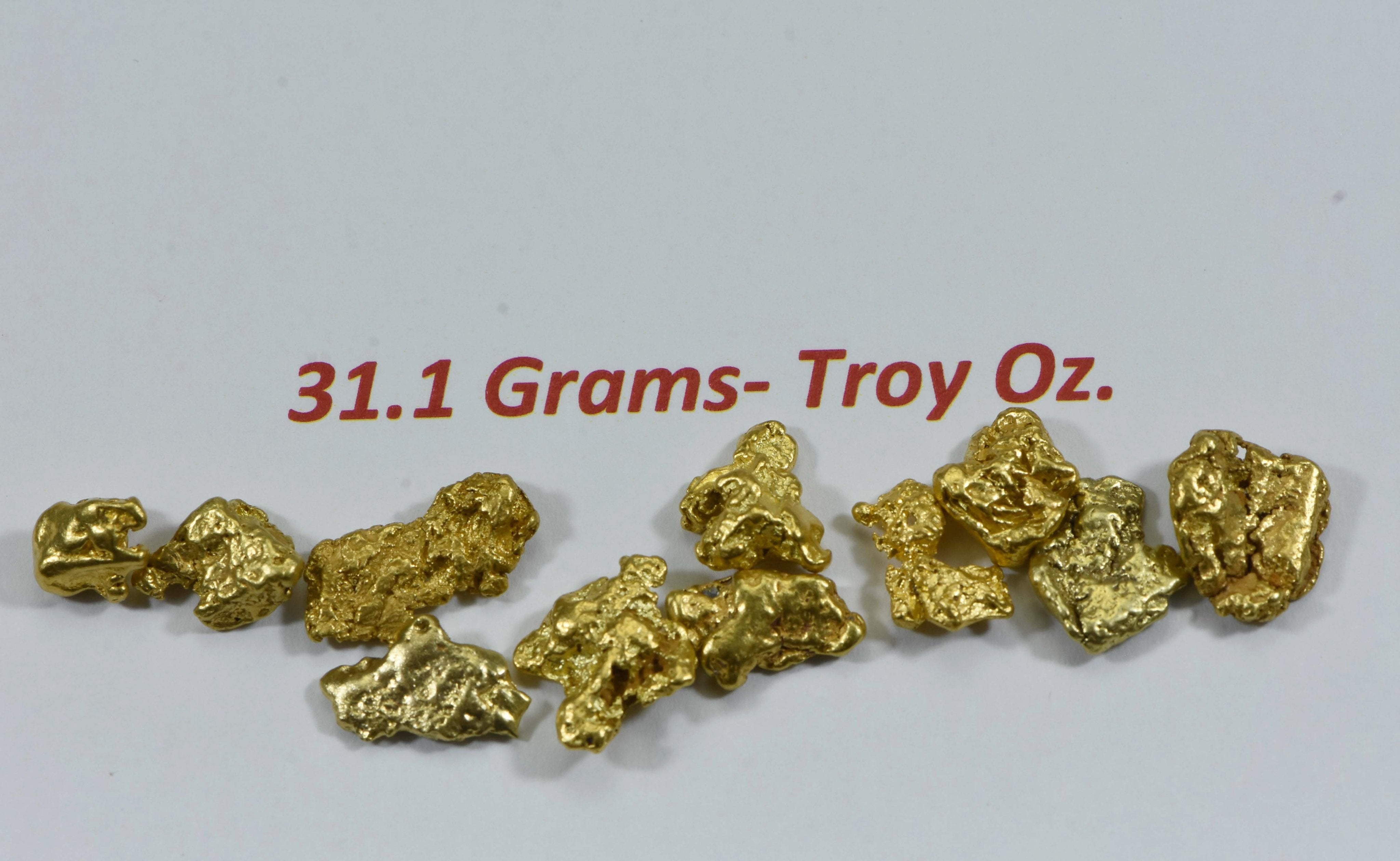 Alaskan Bc Natural Gold Nugget 31.10 Gram Lot Of 2 To 5 Gram Nuggets Genuine 1 Troy Oz. Alaska