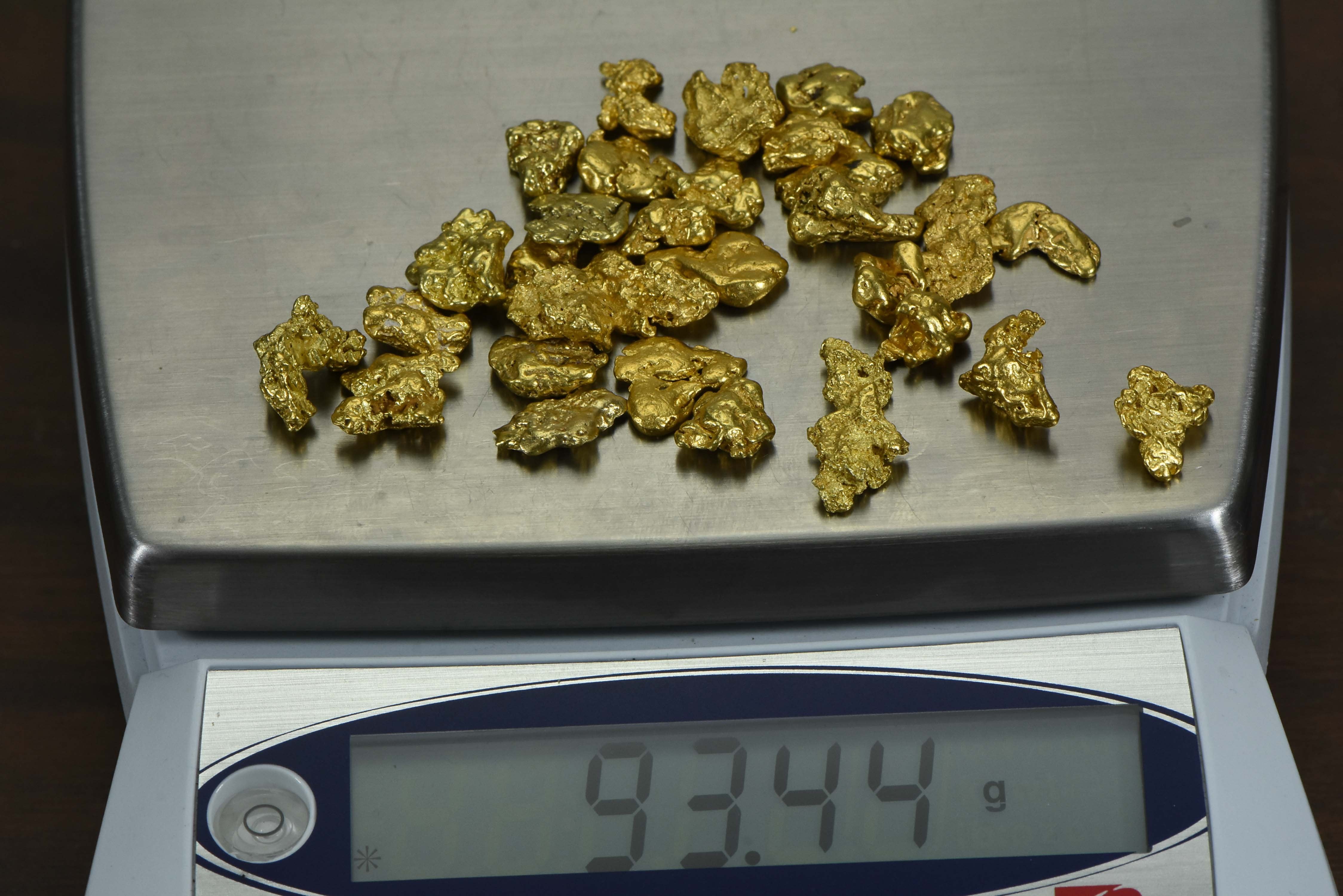 Alaskan Bc Natural Gold Nugget 93.30 Gram Lot Of 2 To 5 Gram Nuggets Genuine 3-Troy Oz. Alaska