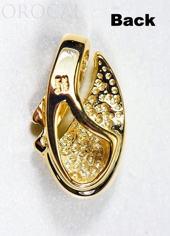 Gold Quartz Pendant "Orocal" PDL47D12QX Genuine Hand Crafted Jewelry - 14K Gold Yellow Gold Casting