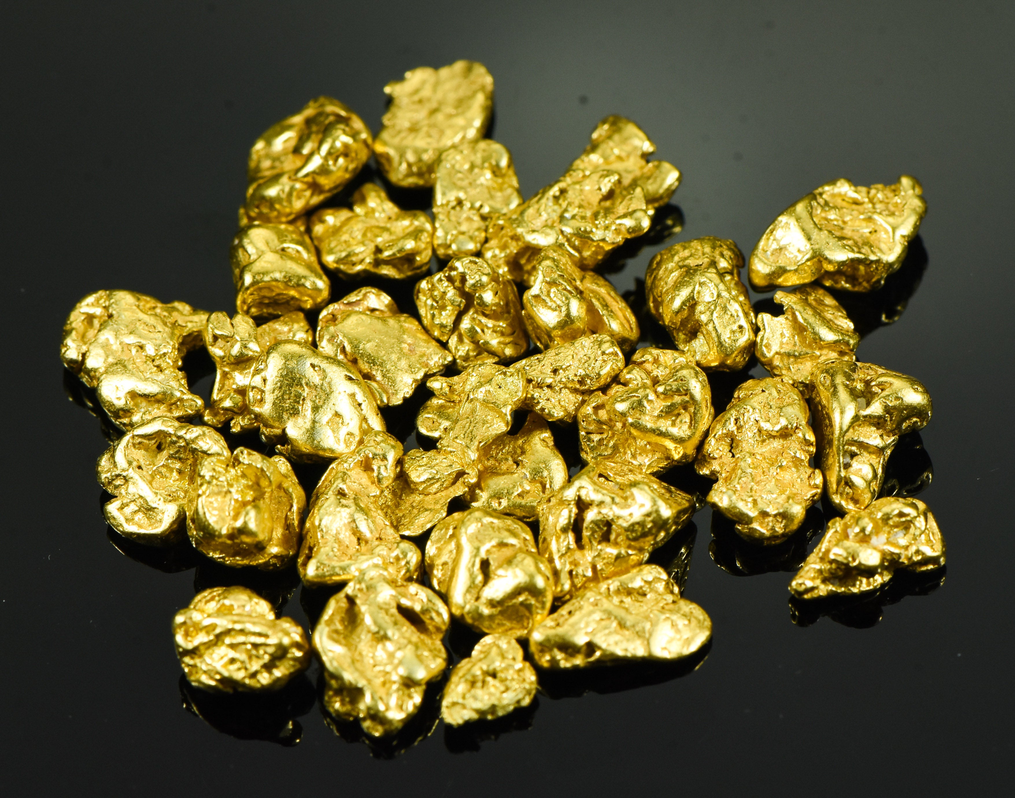 Alaskan-Yukon BC Natural Gold Nugget #4 Mesh 1 Troy Ounce 31.1 Gram