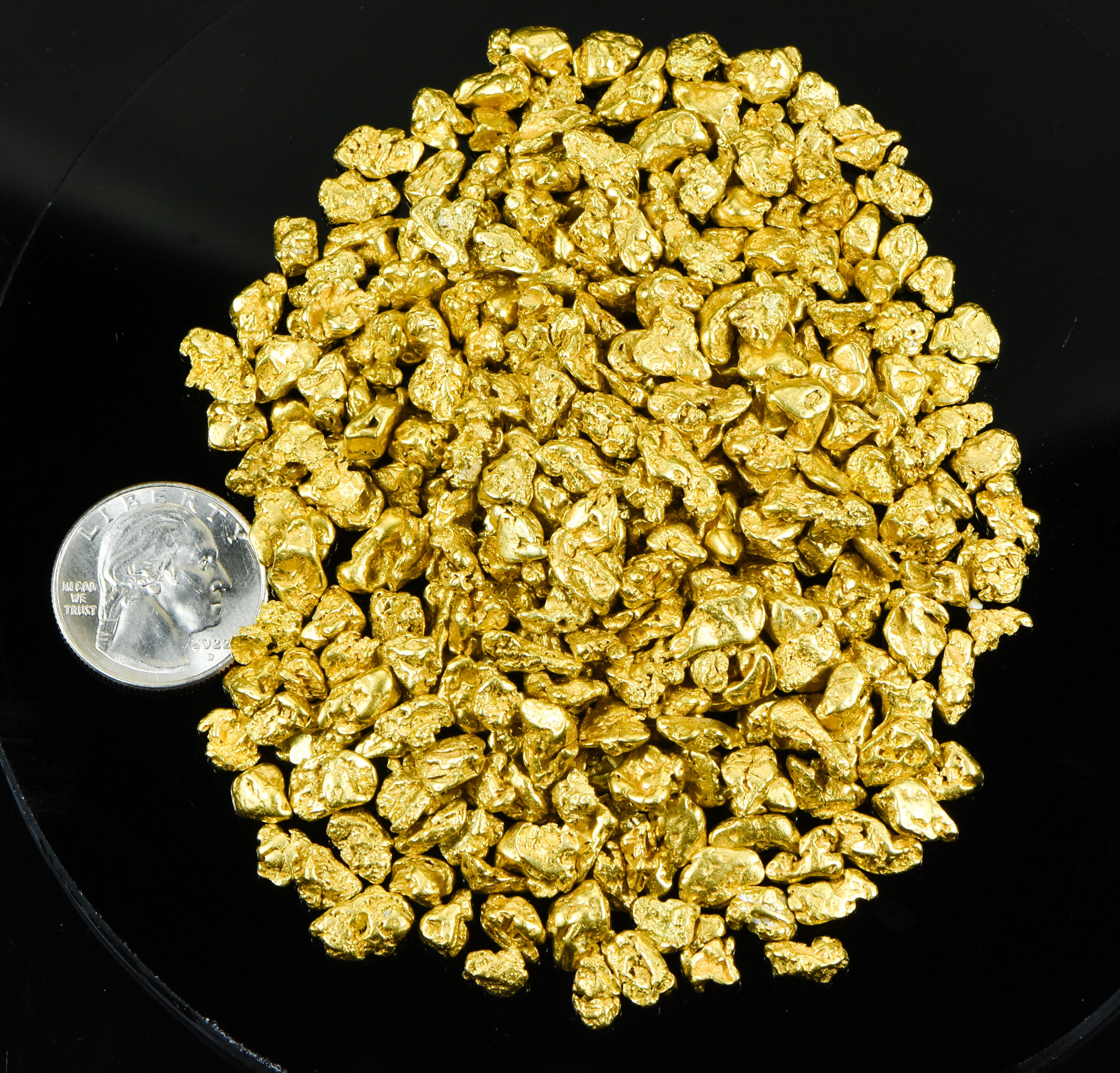 Alaskan-Yukon BC Natural Gold Nugget #4 Mesh 10 Troy Ounce 311 Gram