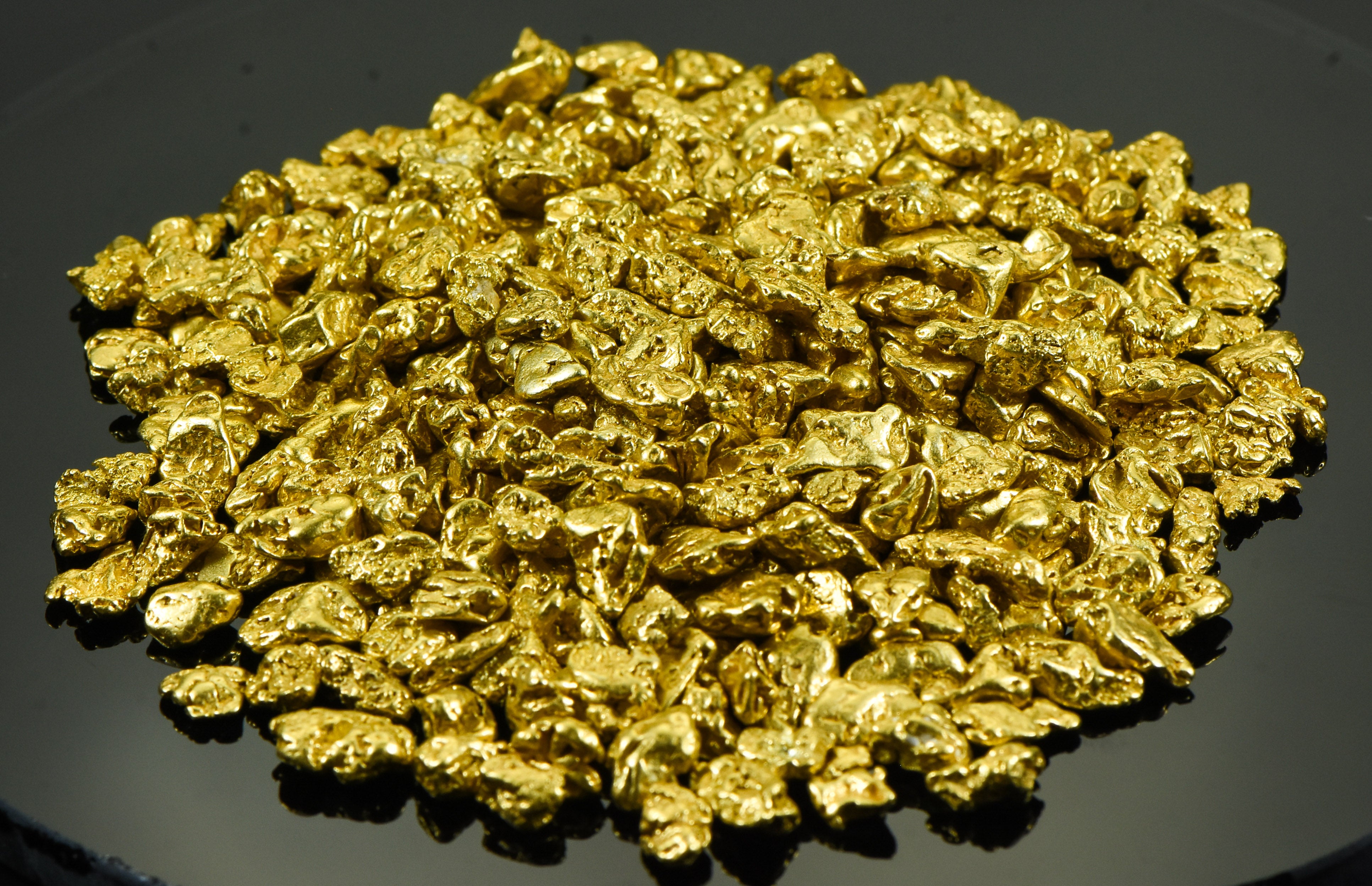 Alaskan-Yukon BC Natural Gold Nugget #4 Mesh 10 Troy Ounce 311 Gram