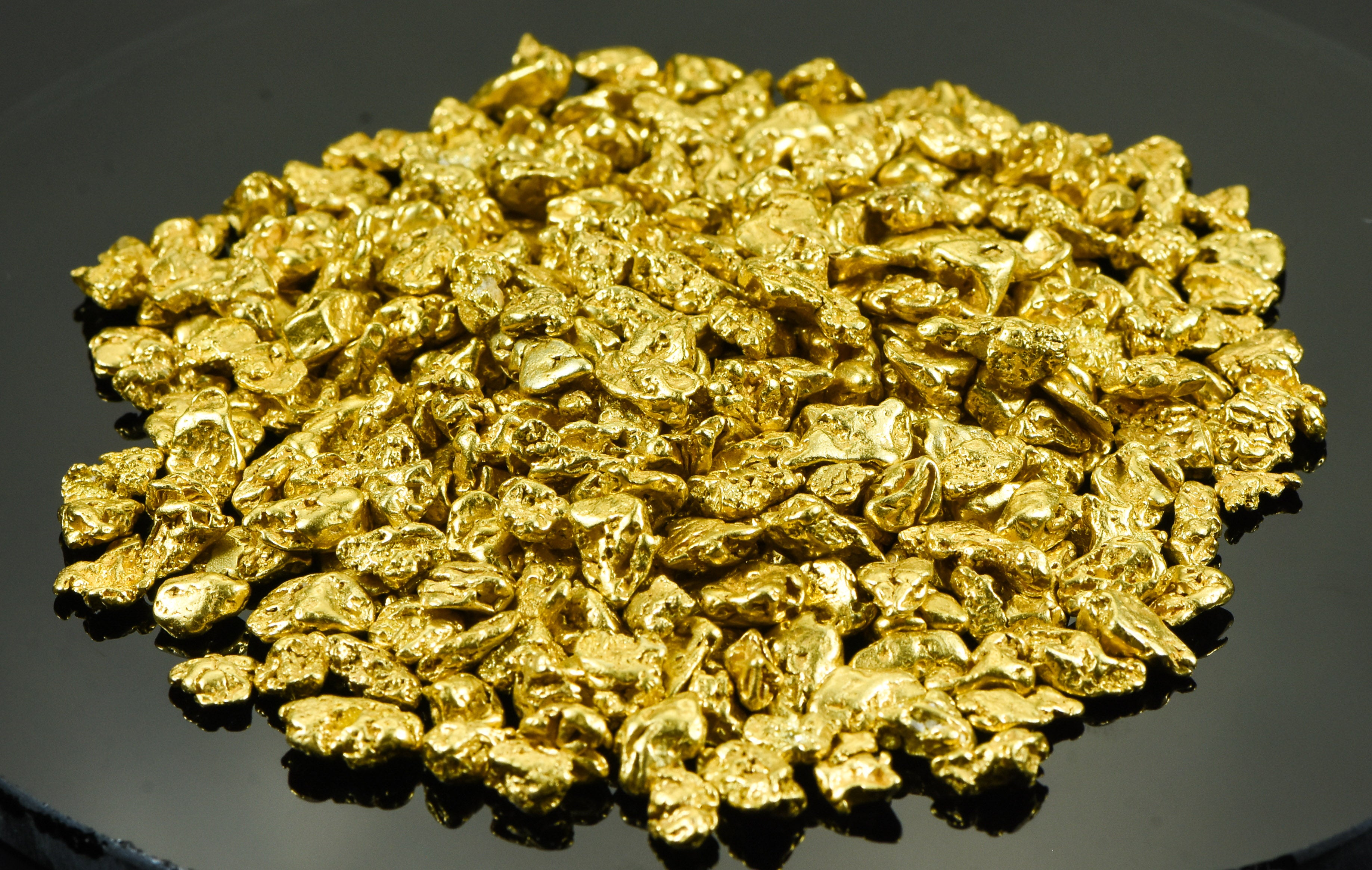 Alaskan-Yukon BC Natural Gold Nugget #4 Mesh 10 Troy Ounce 311 Gram