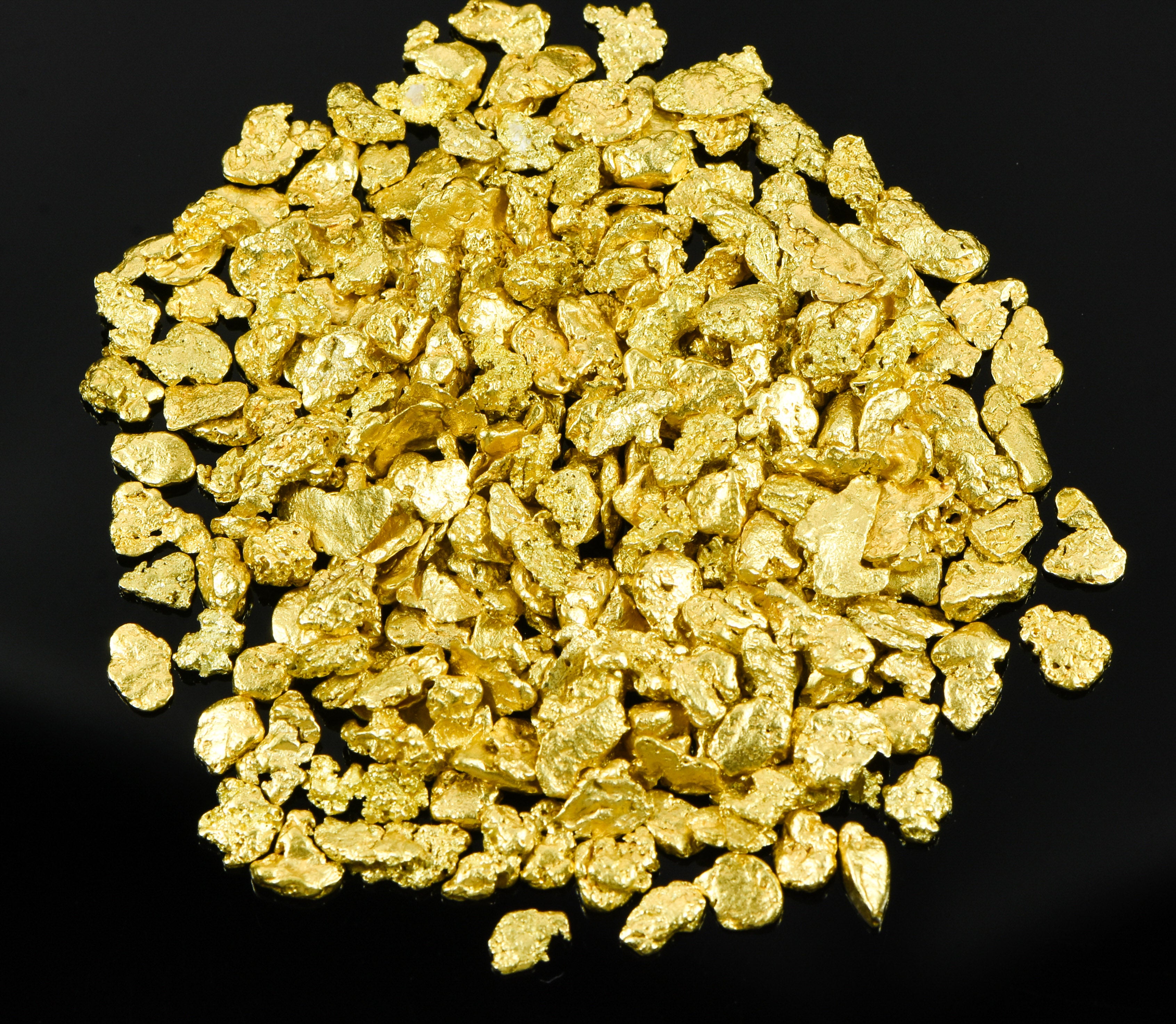 Alaskan Yukon BC Gold Rush Nuggets #6 Mesh 3 Troy Ounce 93.3 Gram 60 DWT