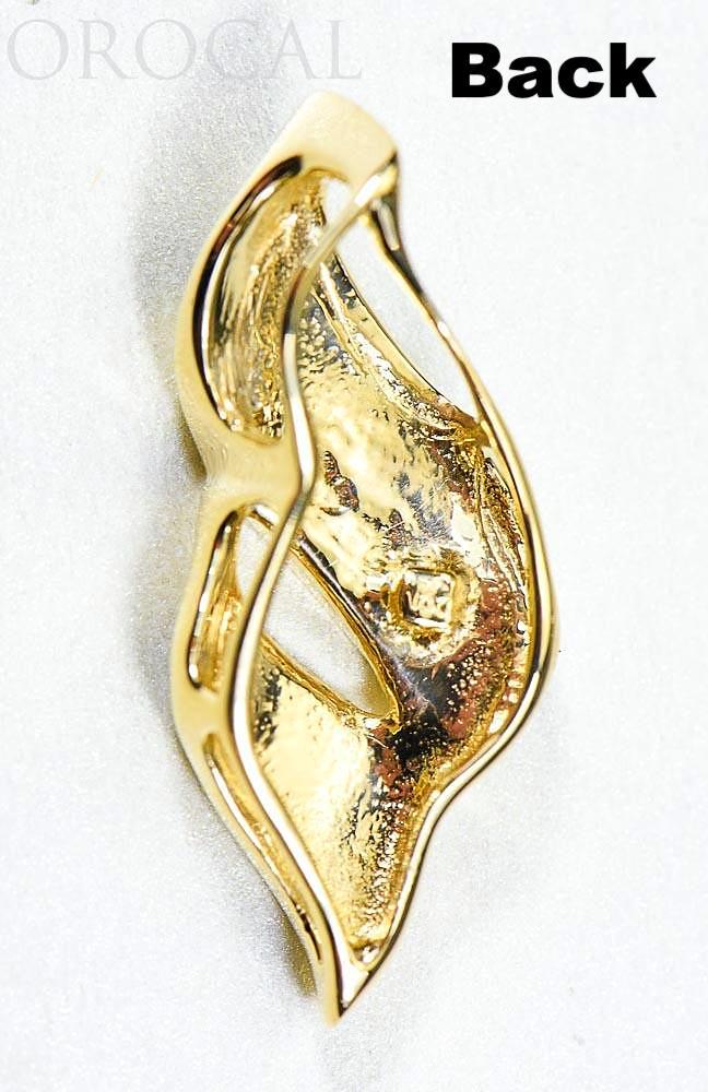 Gold Quartz Pendant "Orocal" PN649QX Genuine Hand Crafted Jewelry - 14K Gold Yellow Gold Casting