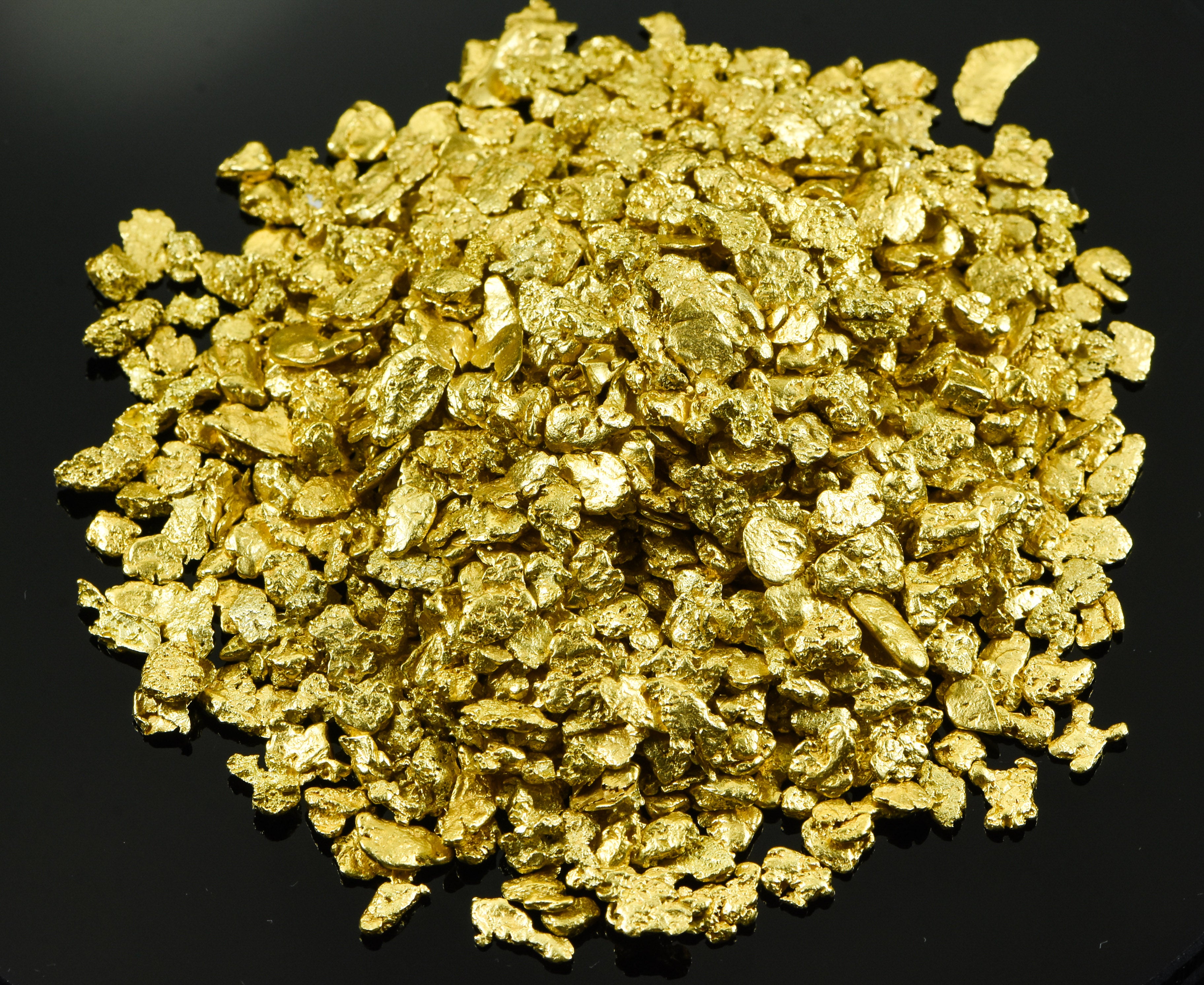 Alaskan Yukon BC Gold Rush Nuggets #6 Mesh 10 Troy Ounce or 311.1 Gram