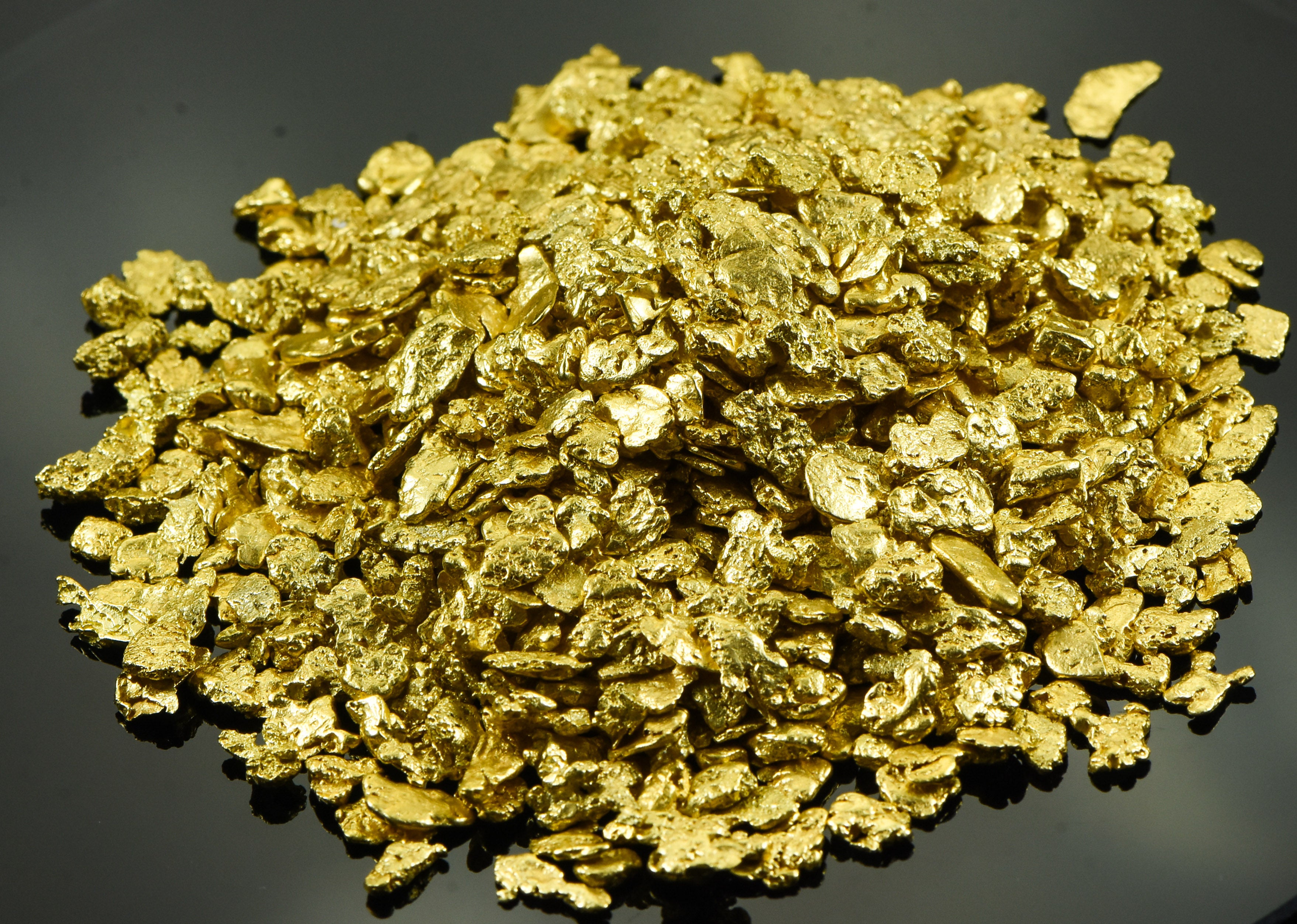 Alaskan Yukon BC Gold Rush Nuggets #6 Mesh 10 Troy Ounce or 311.1 Gram