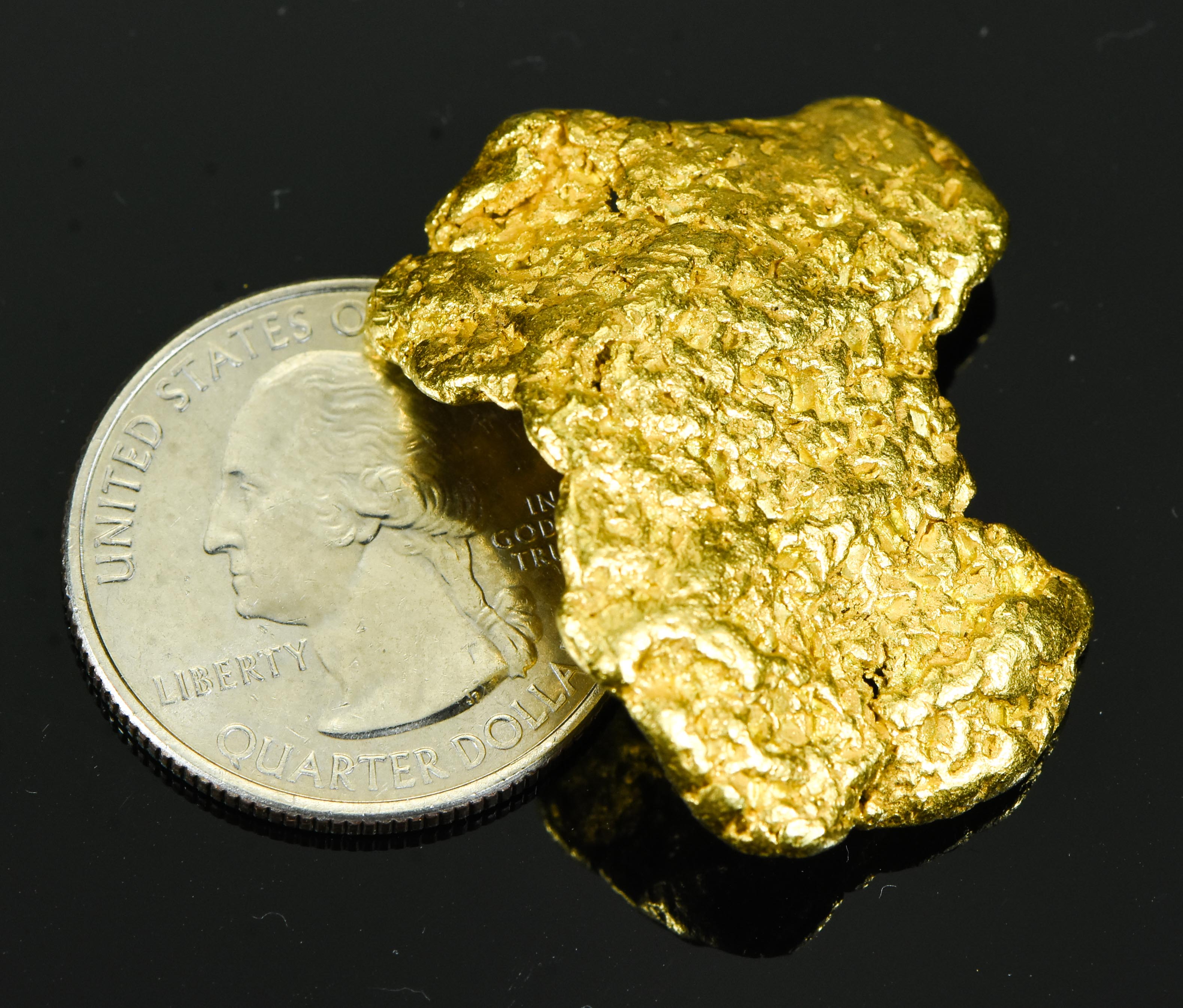 #545 Alaskan BC Natural Gold Nugget 23.96 Grams Genuine