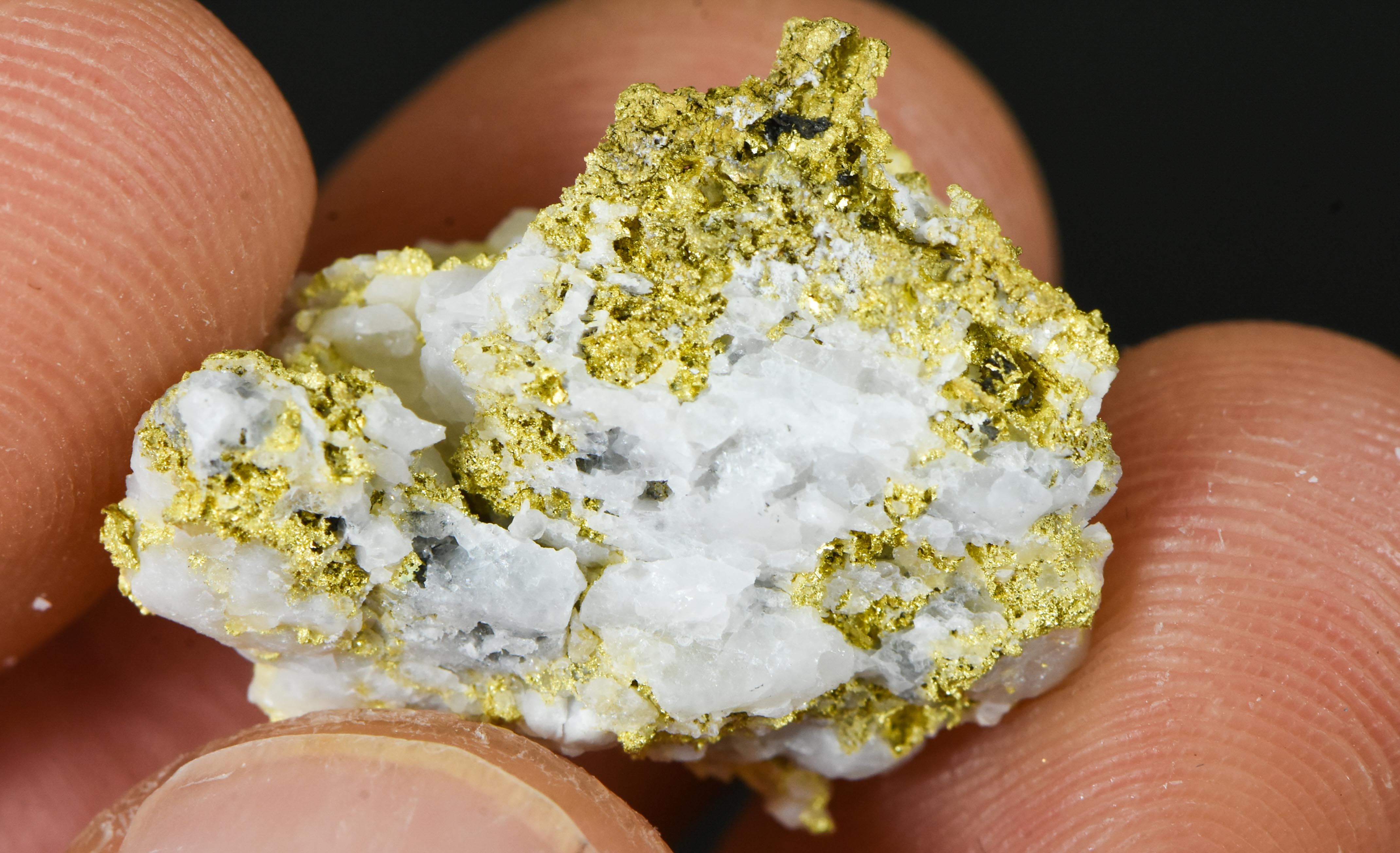 #K28-Crystalline Gold Nugget Specimen 8.60 Grams Kenton Mine Sierra County California Rare