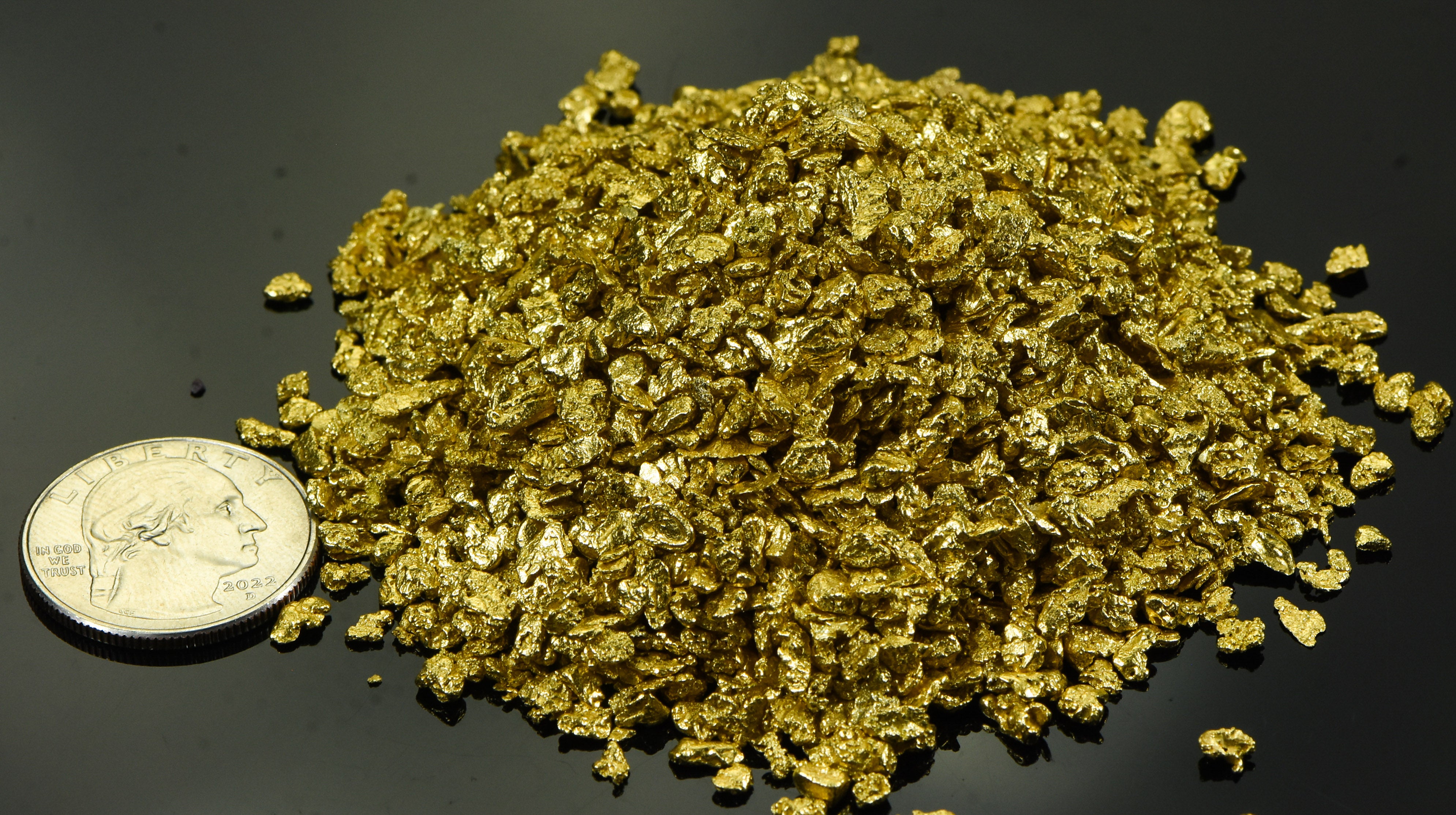 Alaskan Yukon BC Gold Nuggets #8 Mesh 10 Troy Ounce ,311 Gram or 200DWT