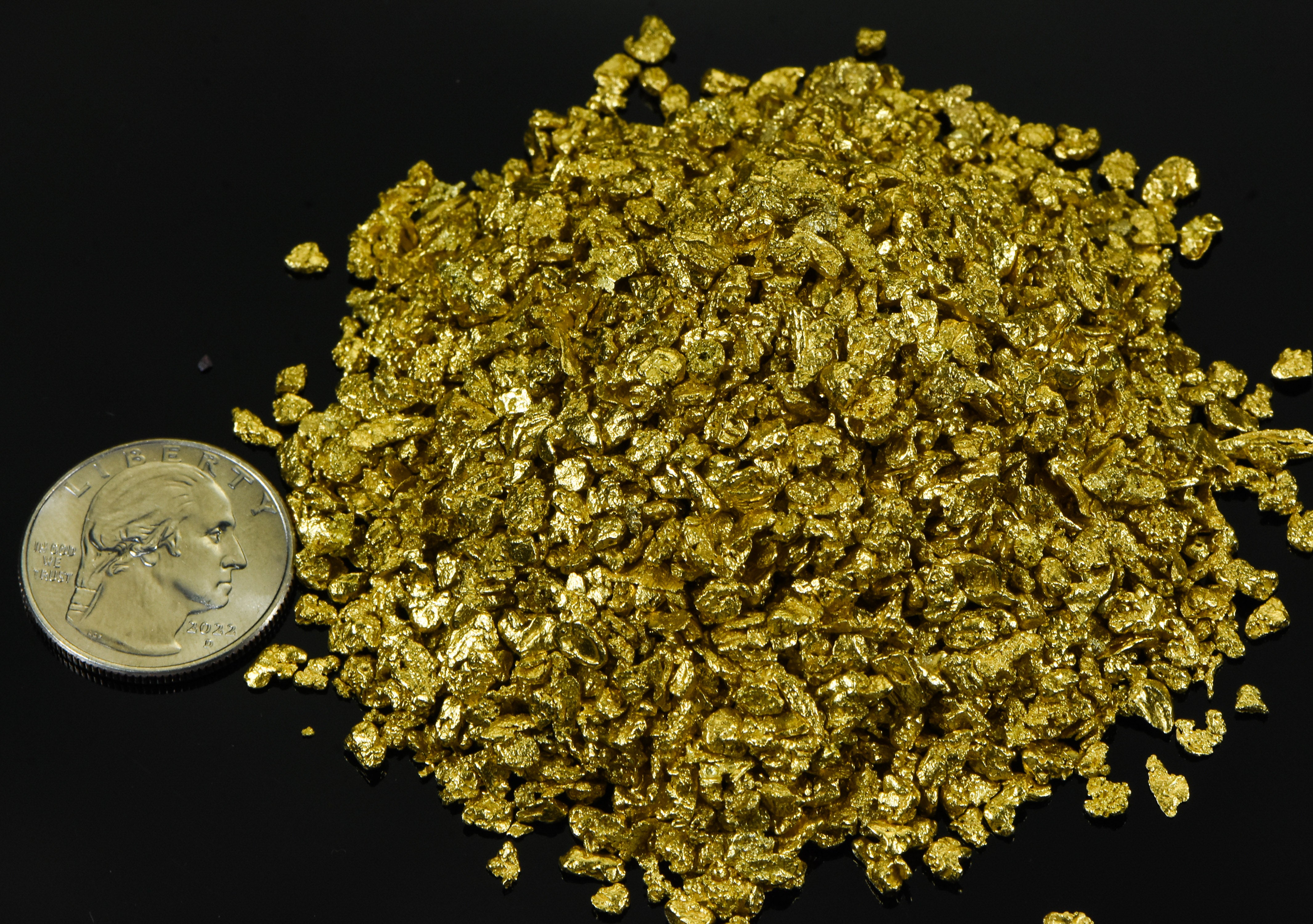 Alaskan Yukon BC Gold Nuggets #8 Mesh 10 Troy Ounce ,311 Gram or 200DWT
