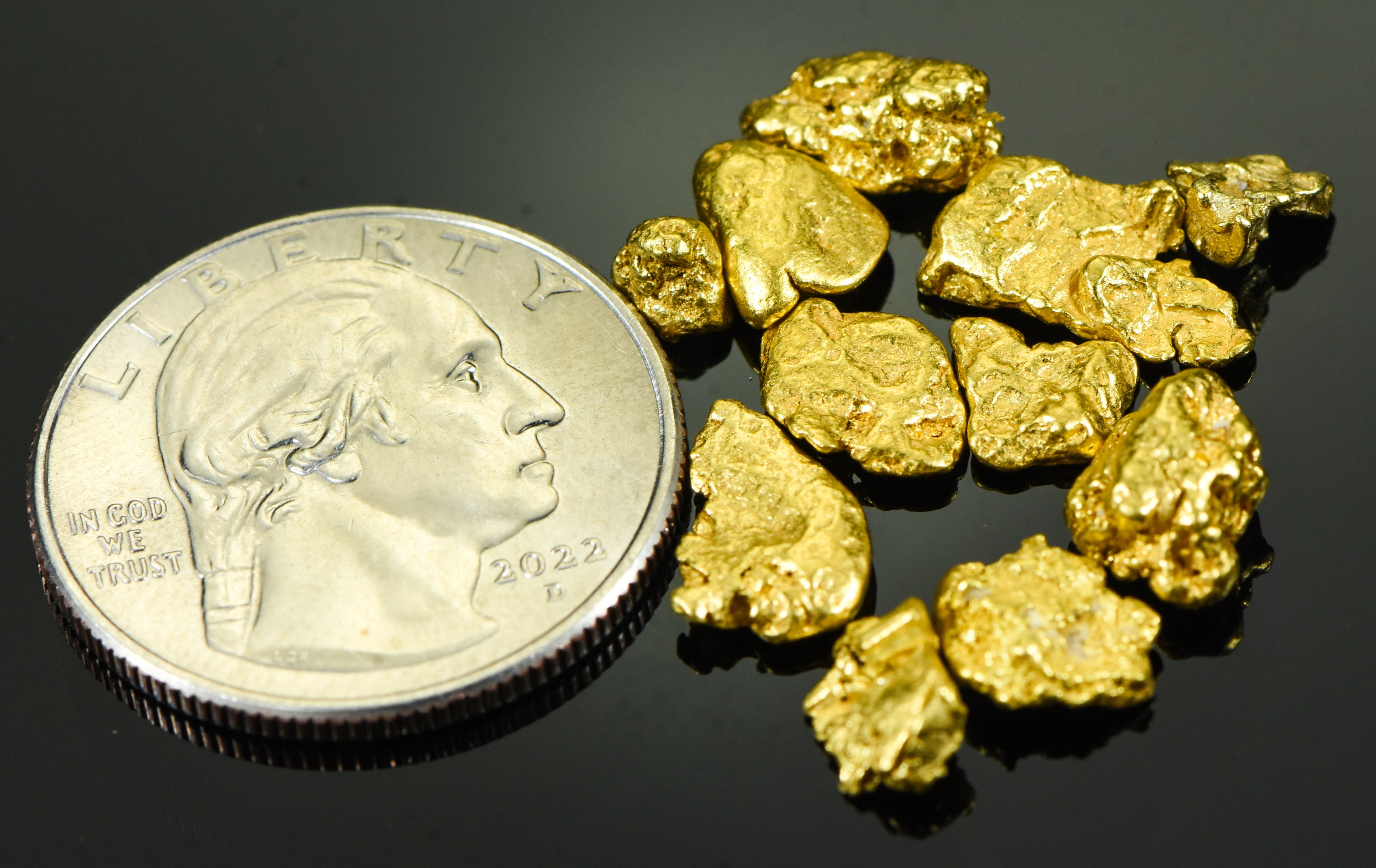 Alaskan-Yukon BC Natural Gold Nugget #4 10 GRAMS OF CLEAN GOLD FLAKES