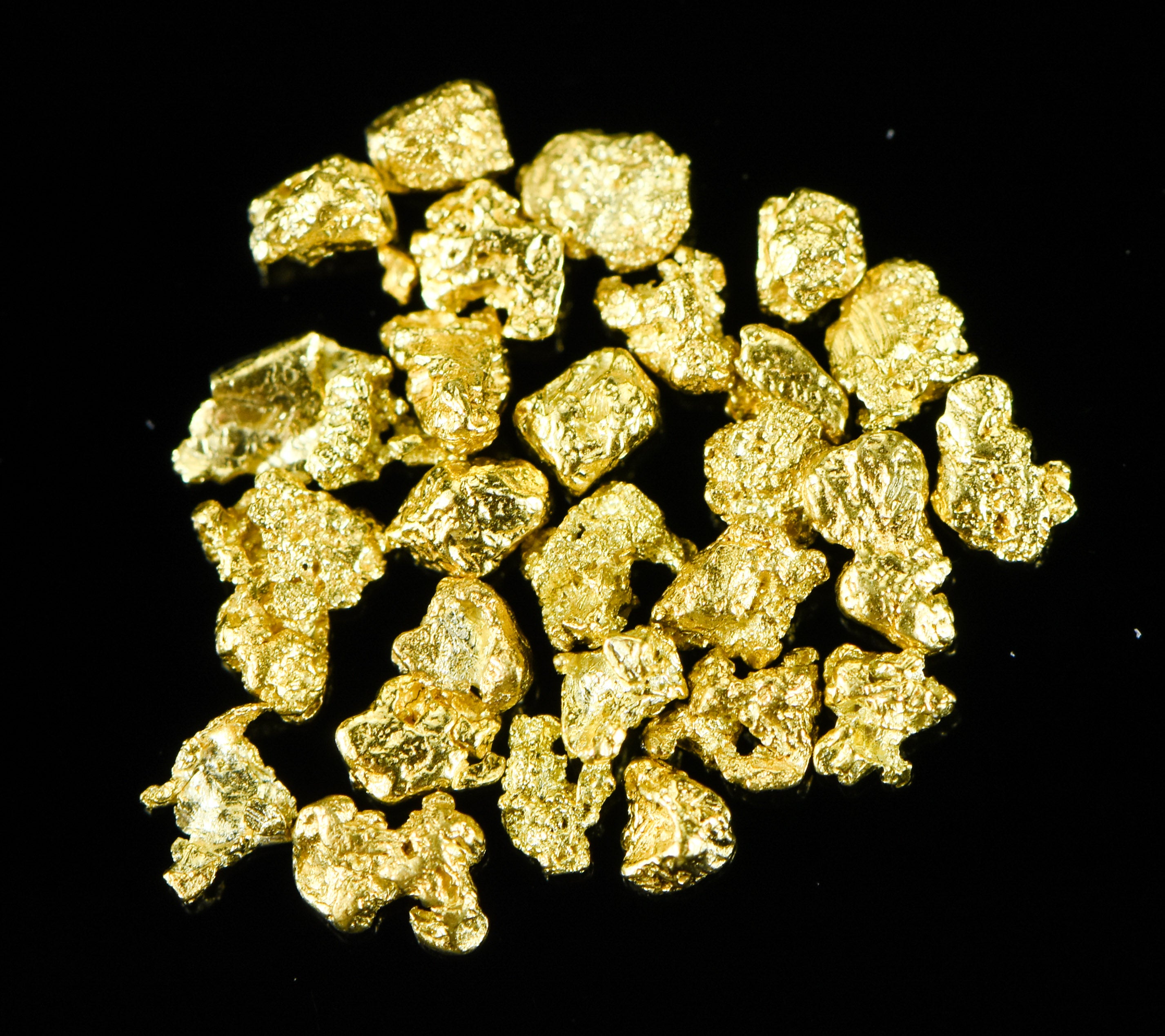 Alaskan Yukon Gold Rush Nuggets 12 Mesh 1 Gram of Fines