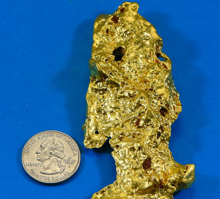 Large Natural Gold Nugget Australian "Fish" 214.17 Grams 6.88 Troy Ounces Very Rare