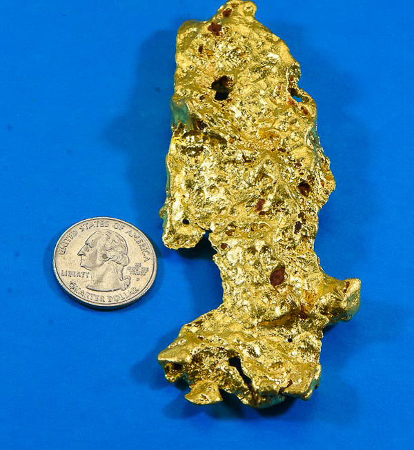 Large Natural Gold Nugget Australian "Fish" 214.17 Grams 6.88 Troy Ounces Very Rare