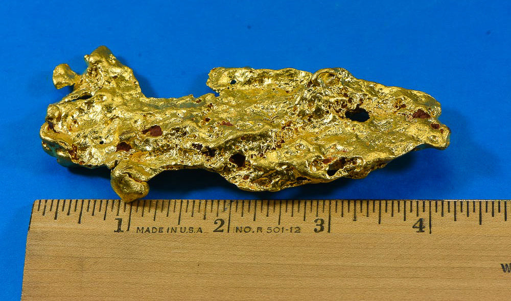 Large Natural Gold Nugget Australian "Fish" 214.17 Grams 6.88 Troy Ounces Very Rare