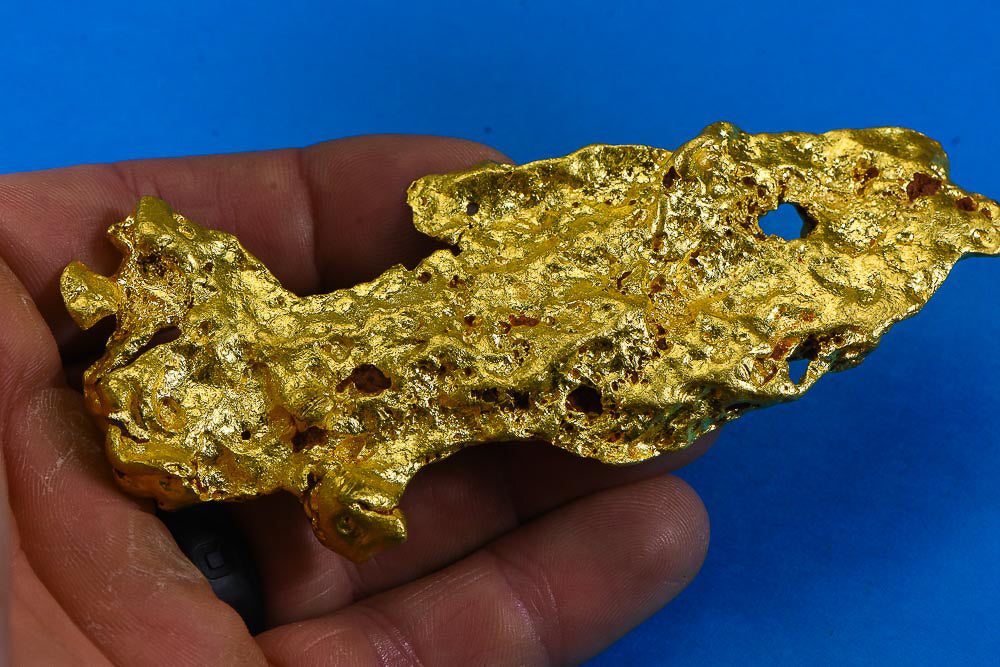 Large Natural Gold Nugget Australian "Fish" 214.17 Grams 6.88 Troy Ounces Very Rare