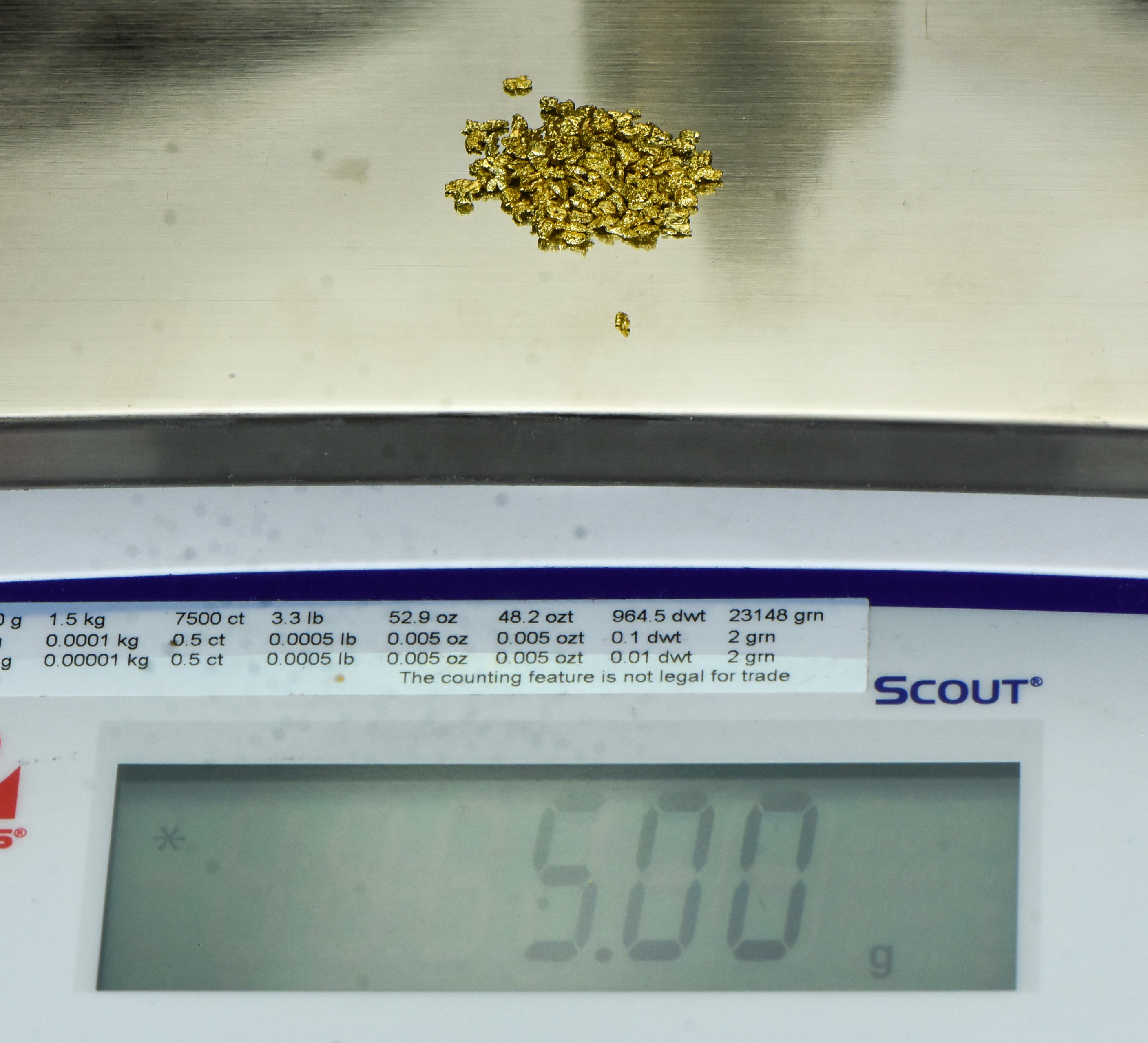 Alaskan Yukon Gold Rush Nuggets 12 Mesh 5 Grams