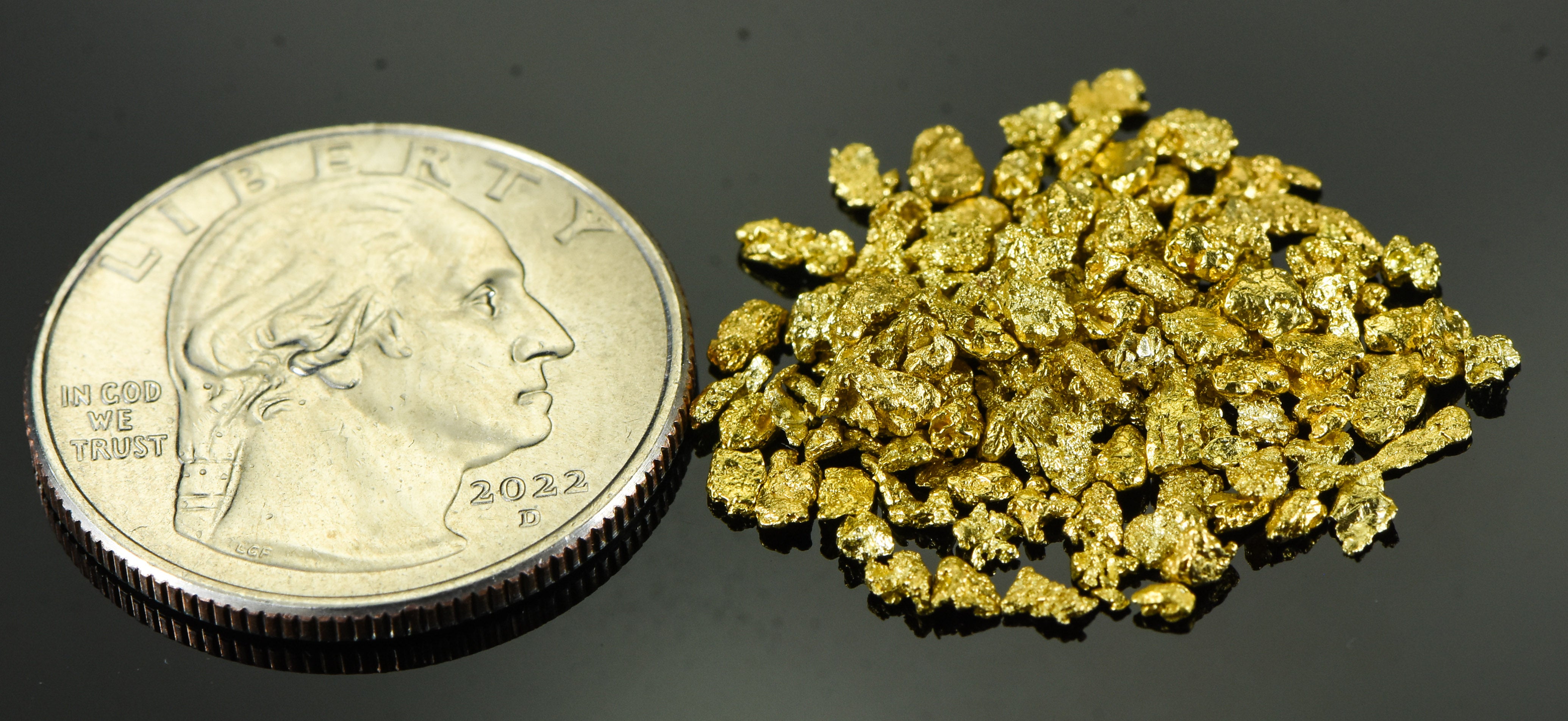Alaskan Yukon Gold Rush Nuggets 12 Mesh 5 Grams