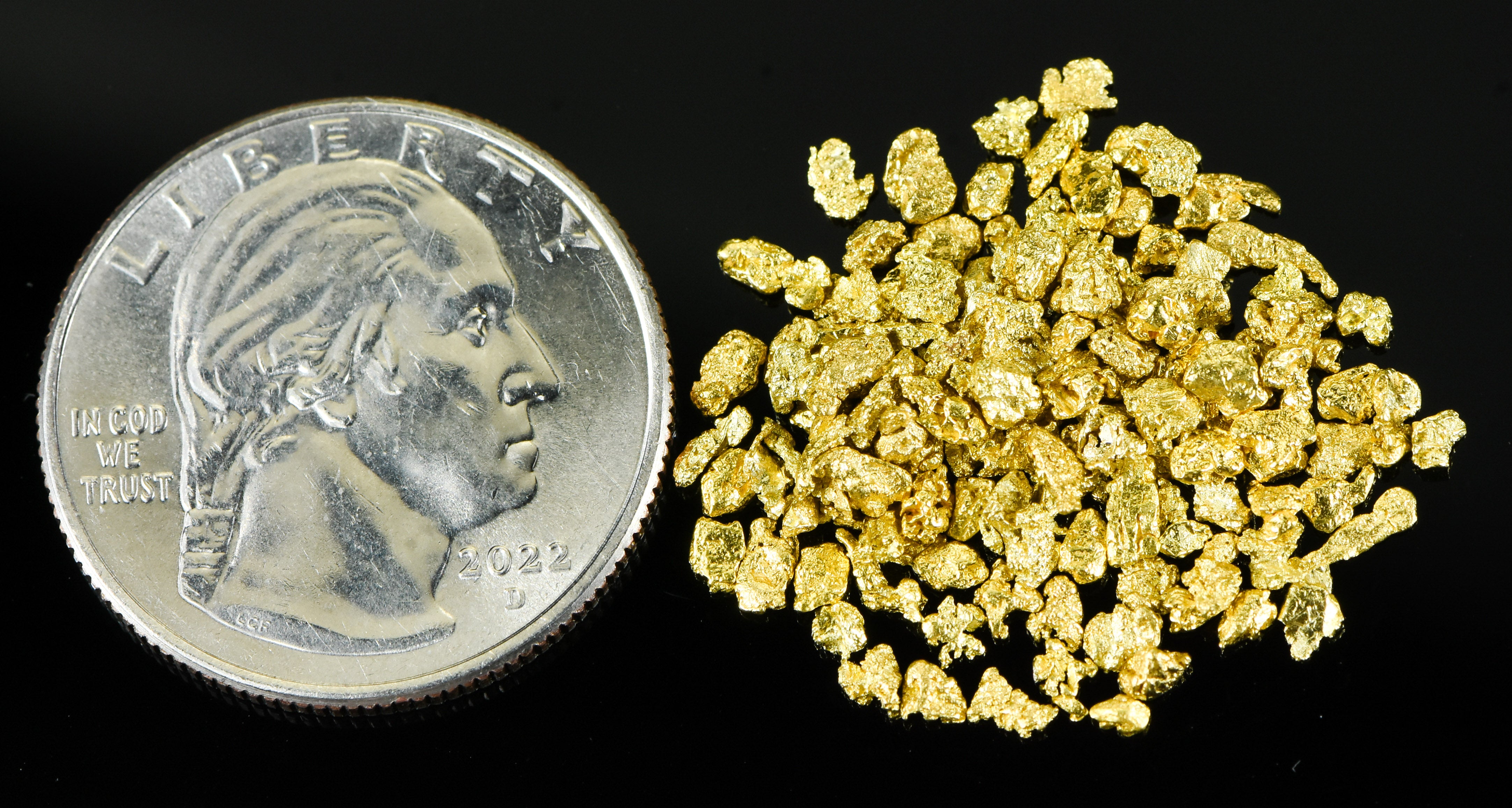 Alaskan Yukon Gold Rush Nuggets 12 Mesh 5 Grams