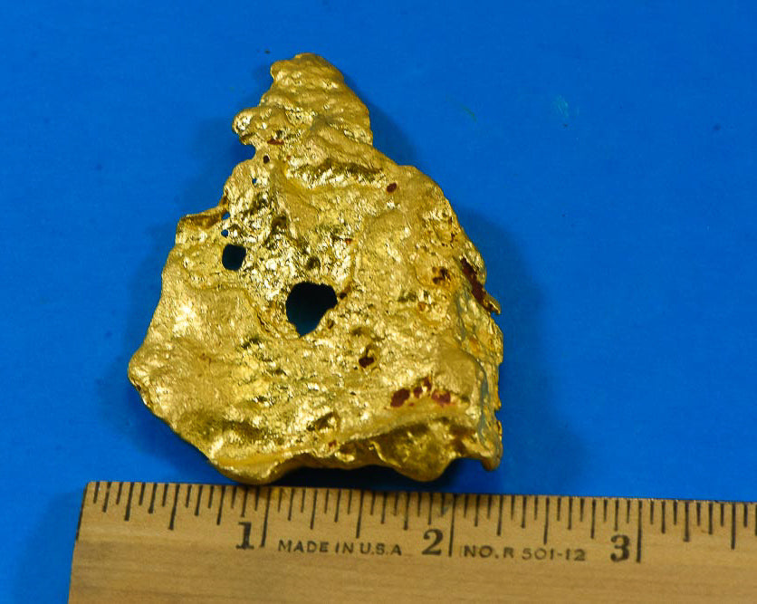 Large Natural Gold Nugget Australian "Bird Skull” 171.03 Grams 5.49 Troy Ounces Very Rare